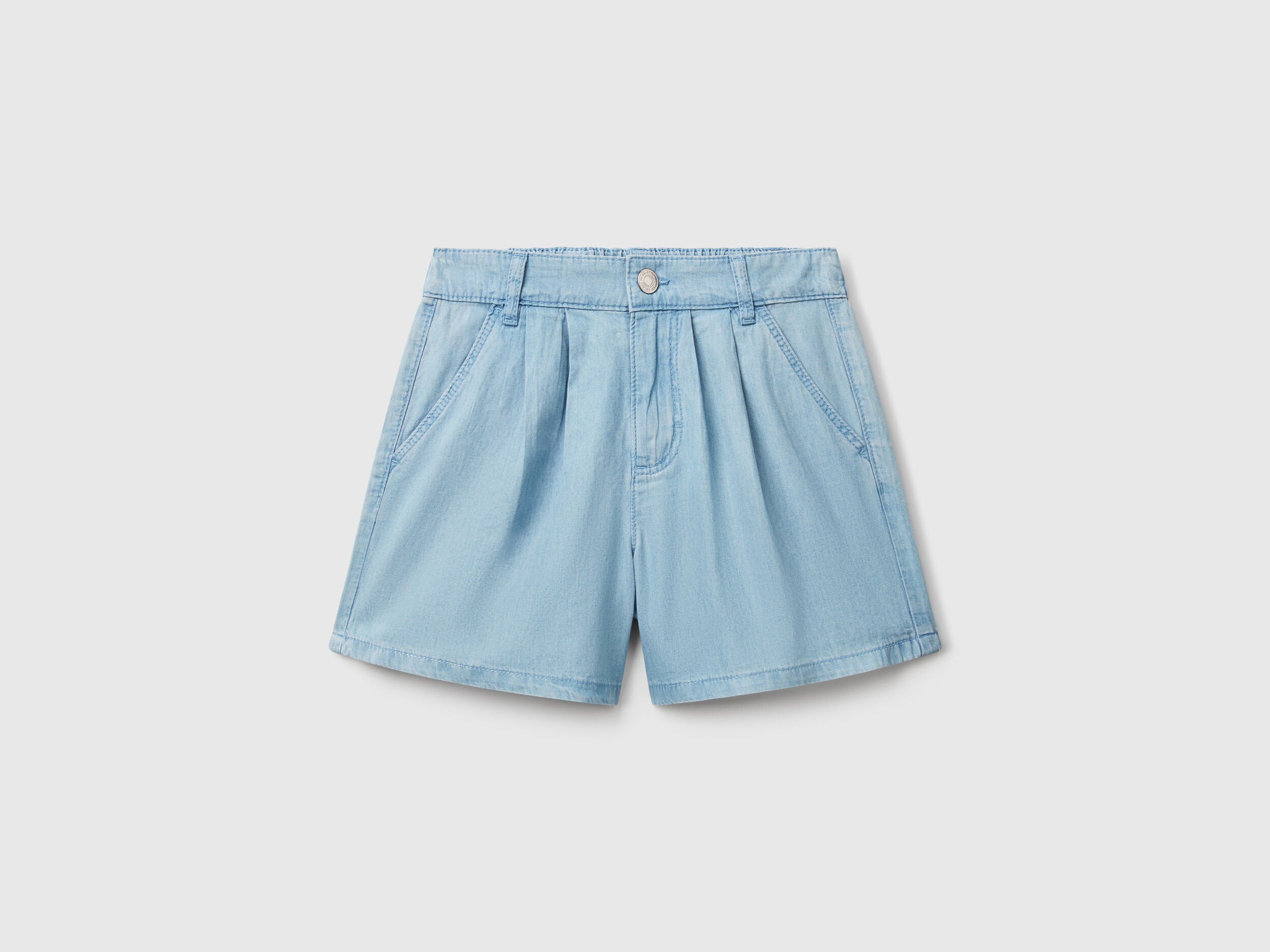 Benetton_Bermudas in Chambray_4DHJC903T_902_01