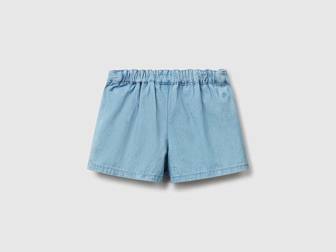 Benetton_Chambray Culottes_4DHJG902Z_901_02