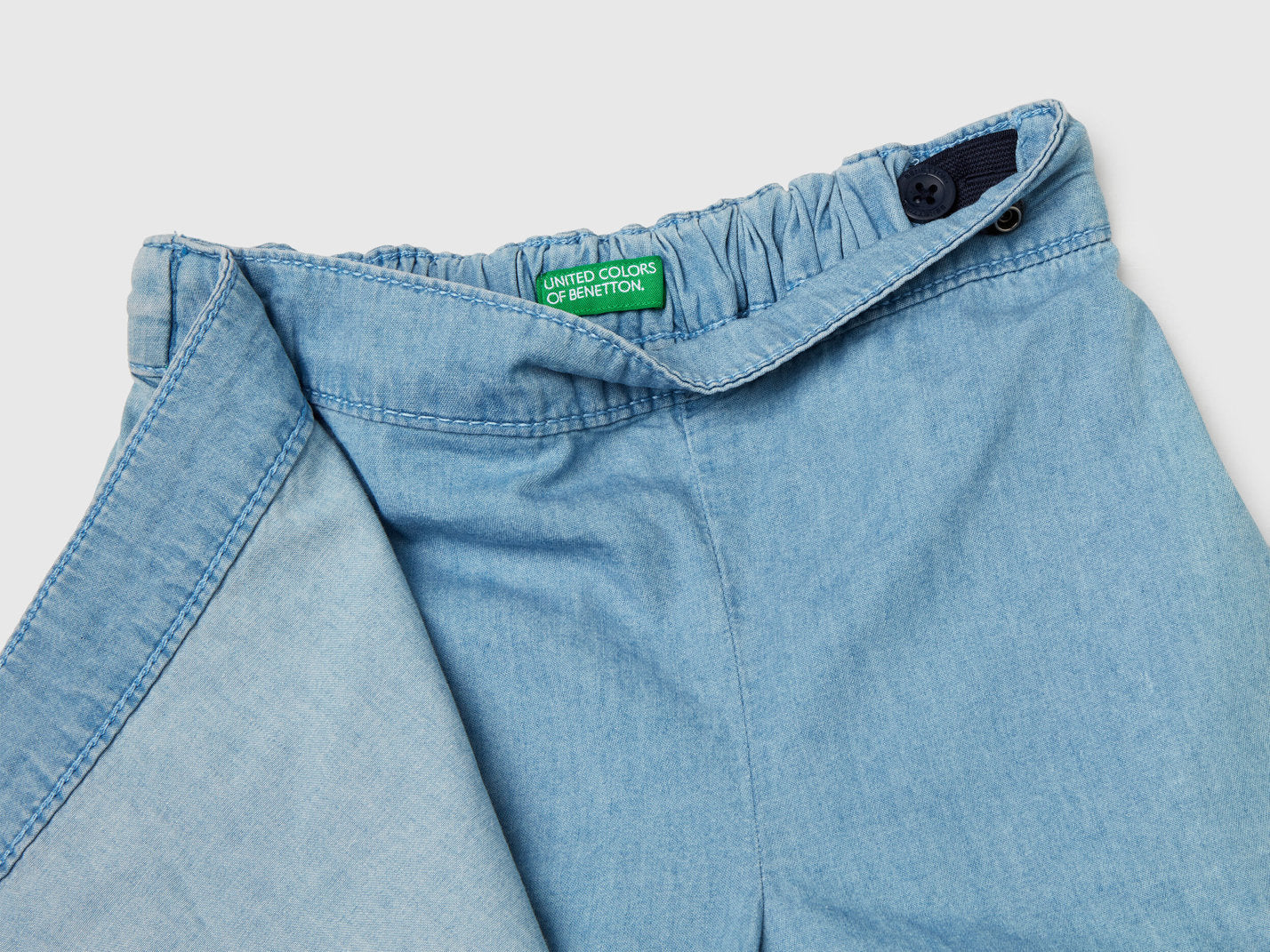 Benetton_Chambray Culottes_4DHJG902Z_901_03