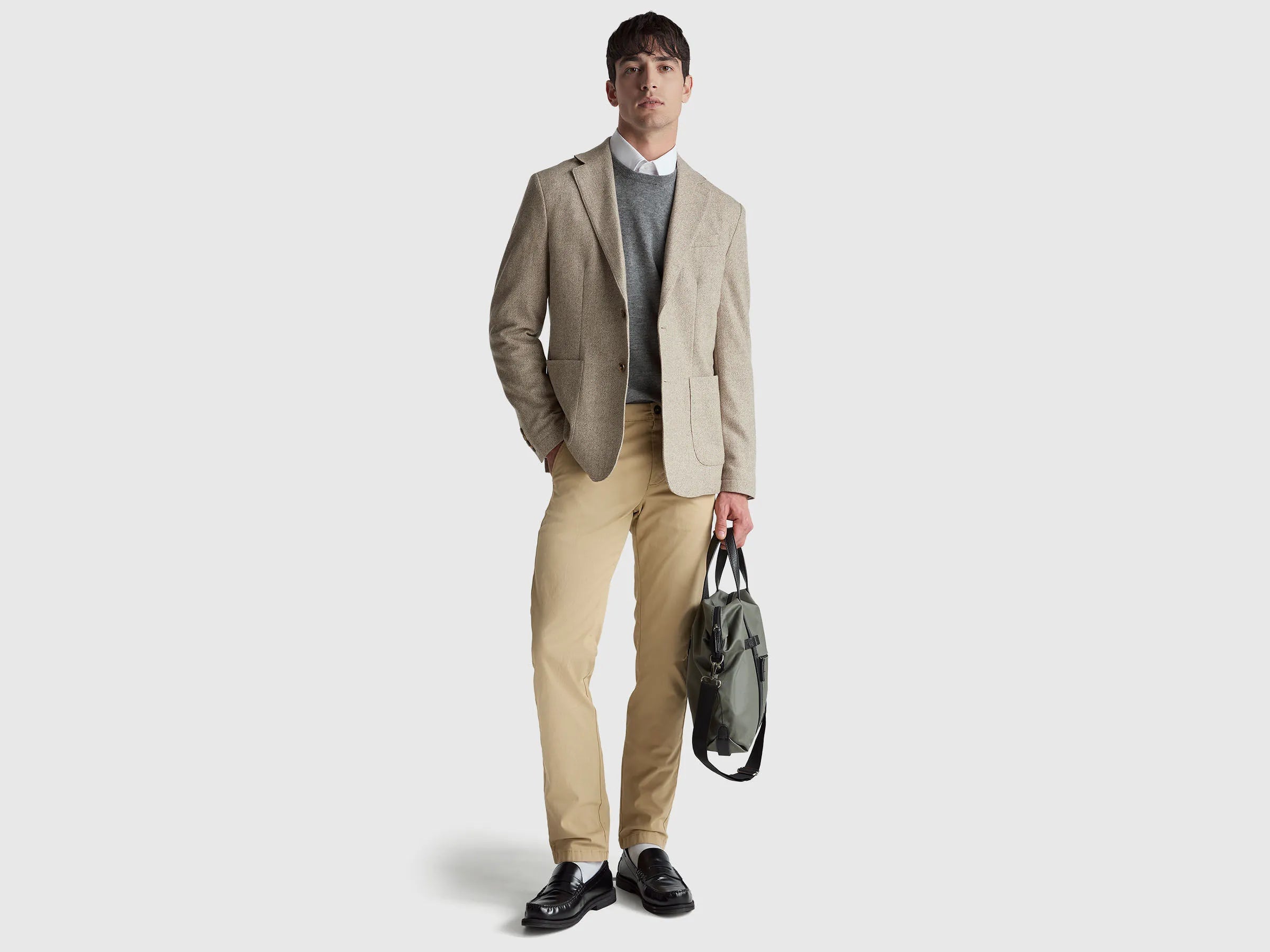Benetton_Beige_Beige Slim Fit Chinos_4DKH55I18_393_01
