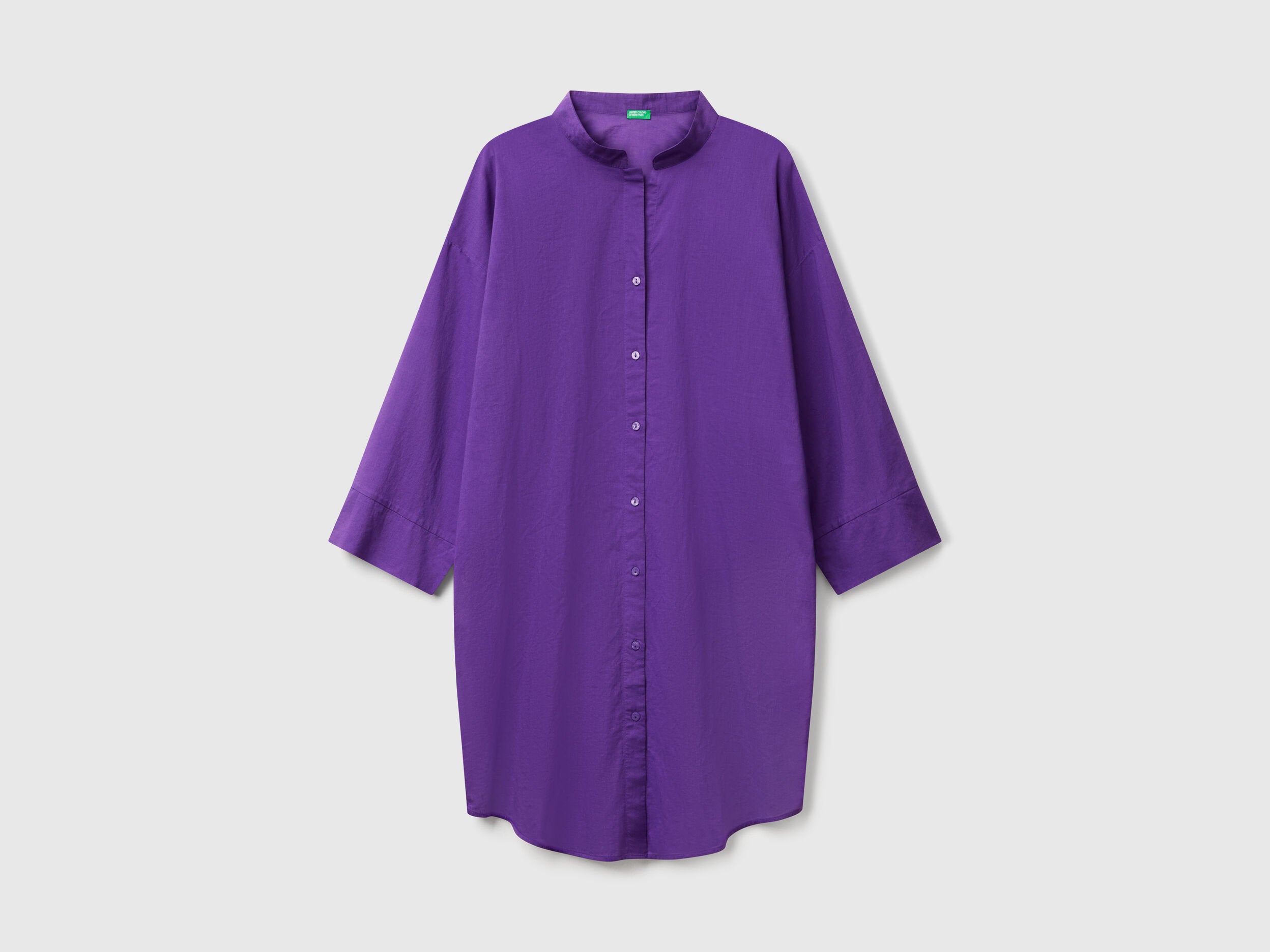Benetton_Satin Shirt Dress_4DW35V02K_3K9_03
