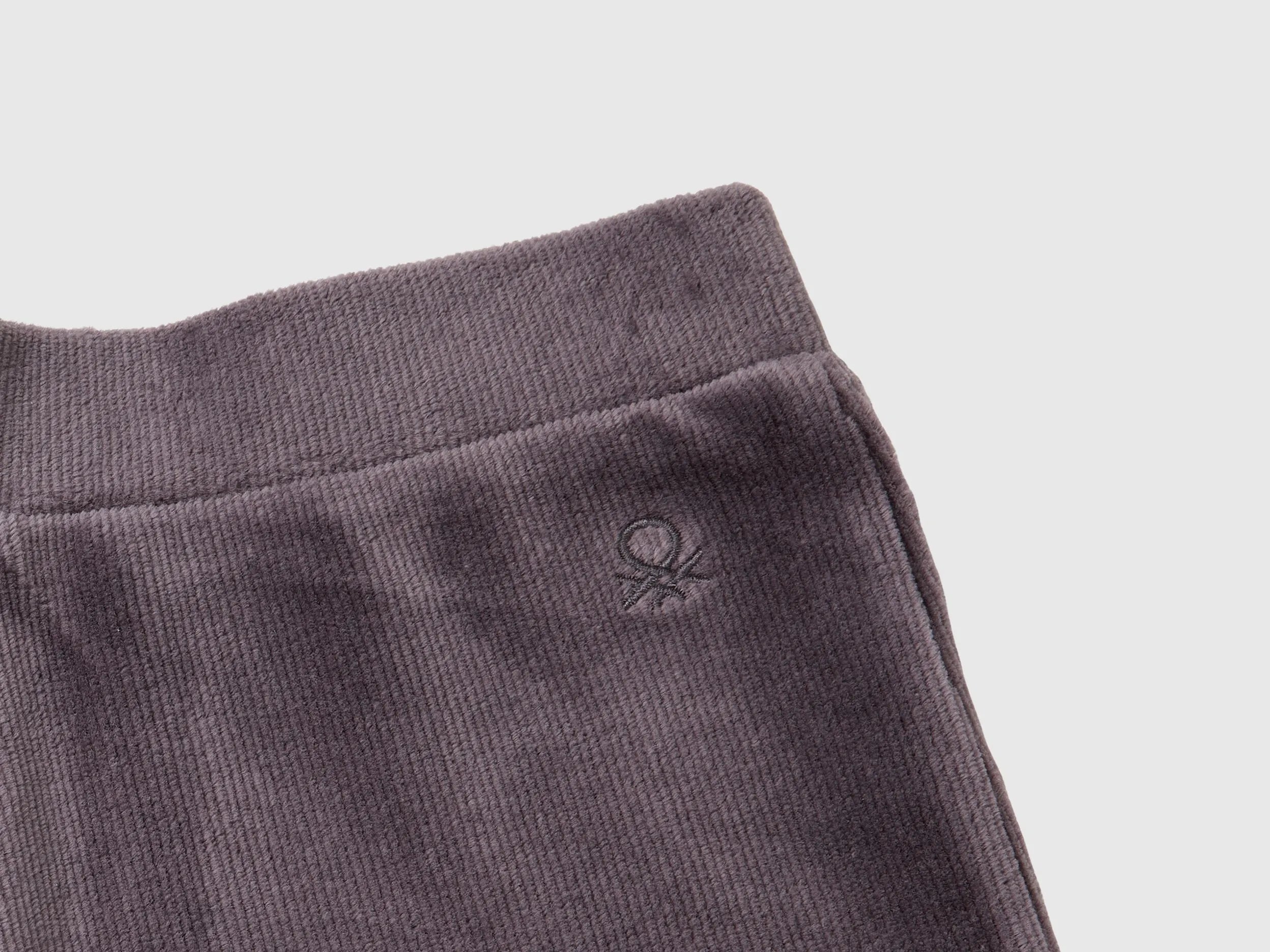 Benetton_Dark Gray_Wide Chenille Trousers_4DZBCF02Q_00A_03