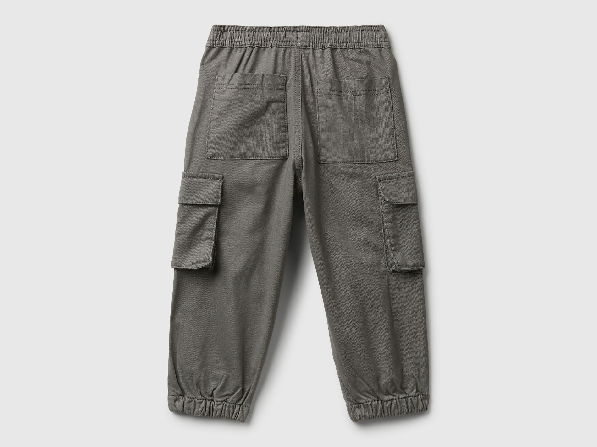 Benetton_Dark Gray_Cargo Trousers with Drawstring_4HM6GF01Z_00W_02