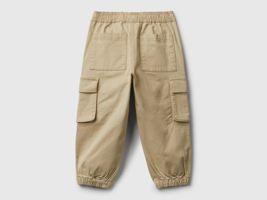 Benetton_Beige_Cargo Trousers with Drawstring_4HM6GF01Z_39A_02