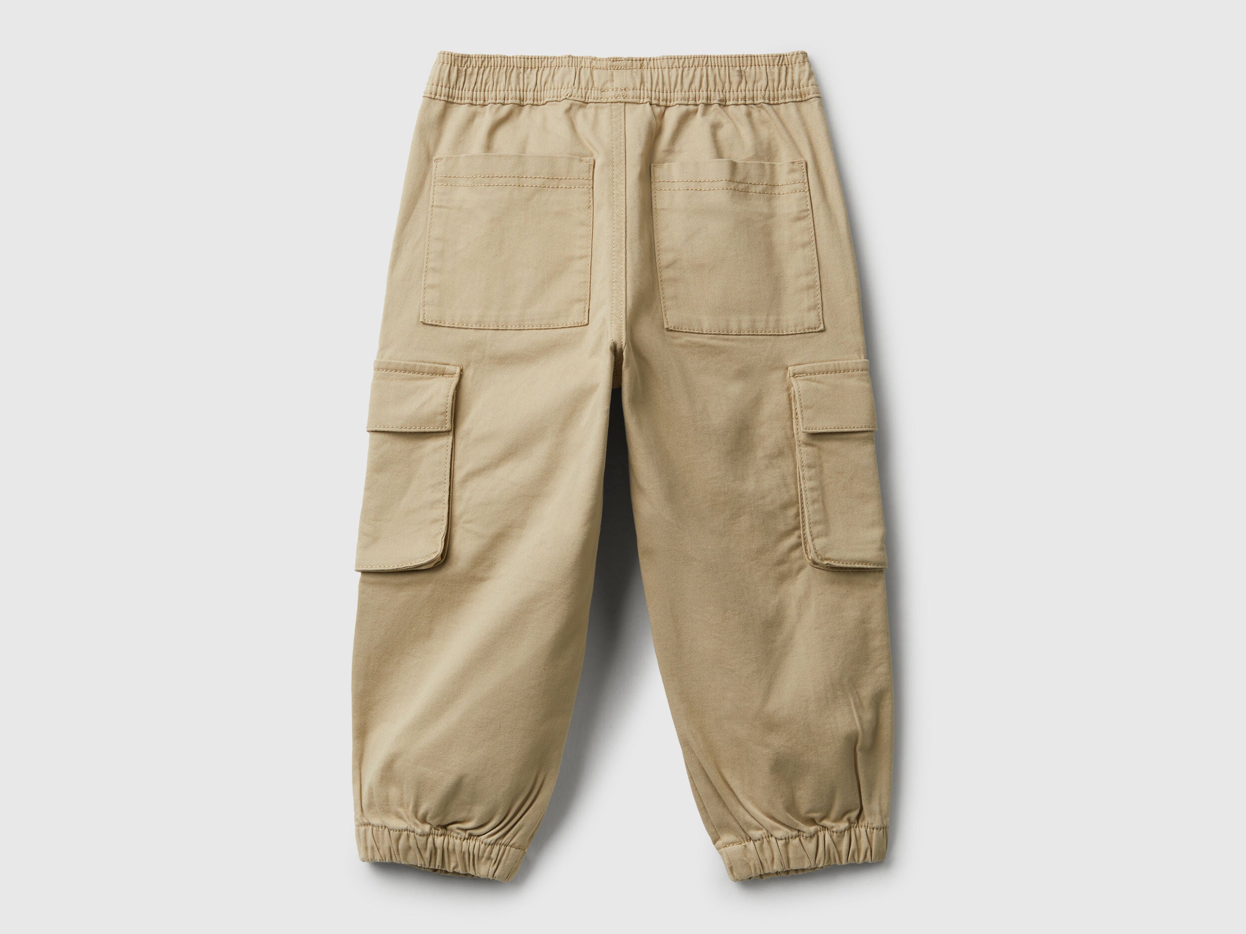 Benetton_Beige_Cargo Trousers with Drawstring_4HM6GF01Z_39A_02