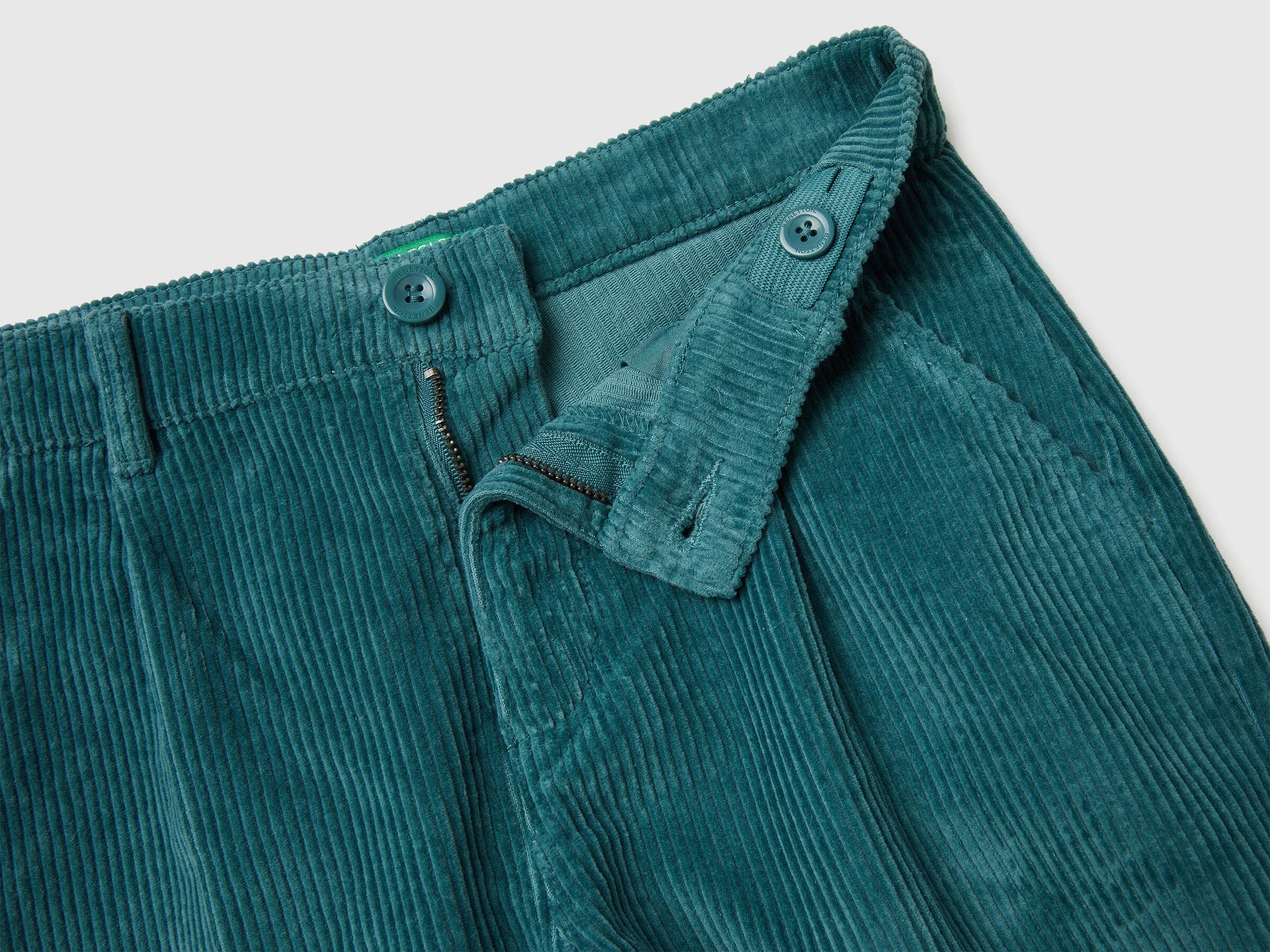 Benetton_Turquoise_Balloon Fit Velvet Trousers_4IKTCF058_19W_03