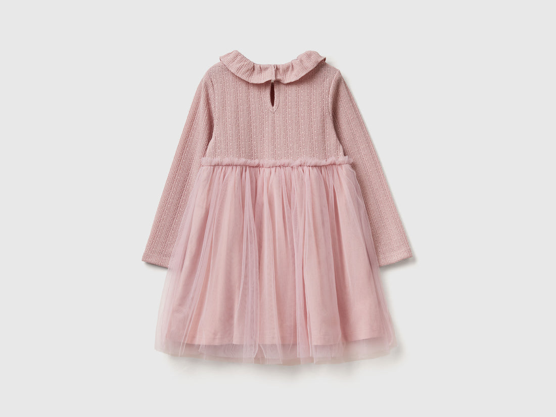 Benetton_Lilac_Dress with Tulle Collar_4JACGV02J_901_02