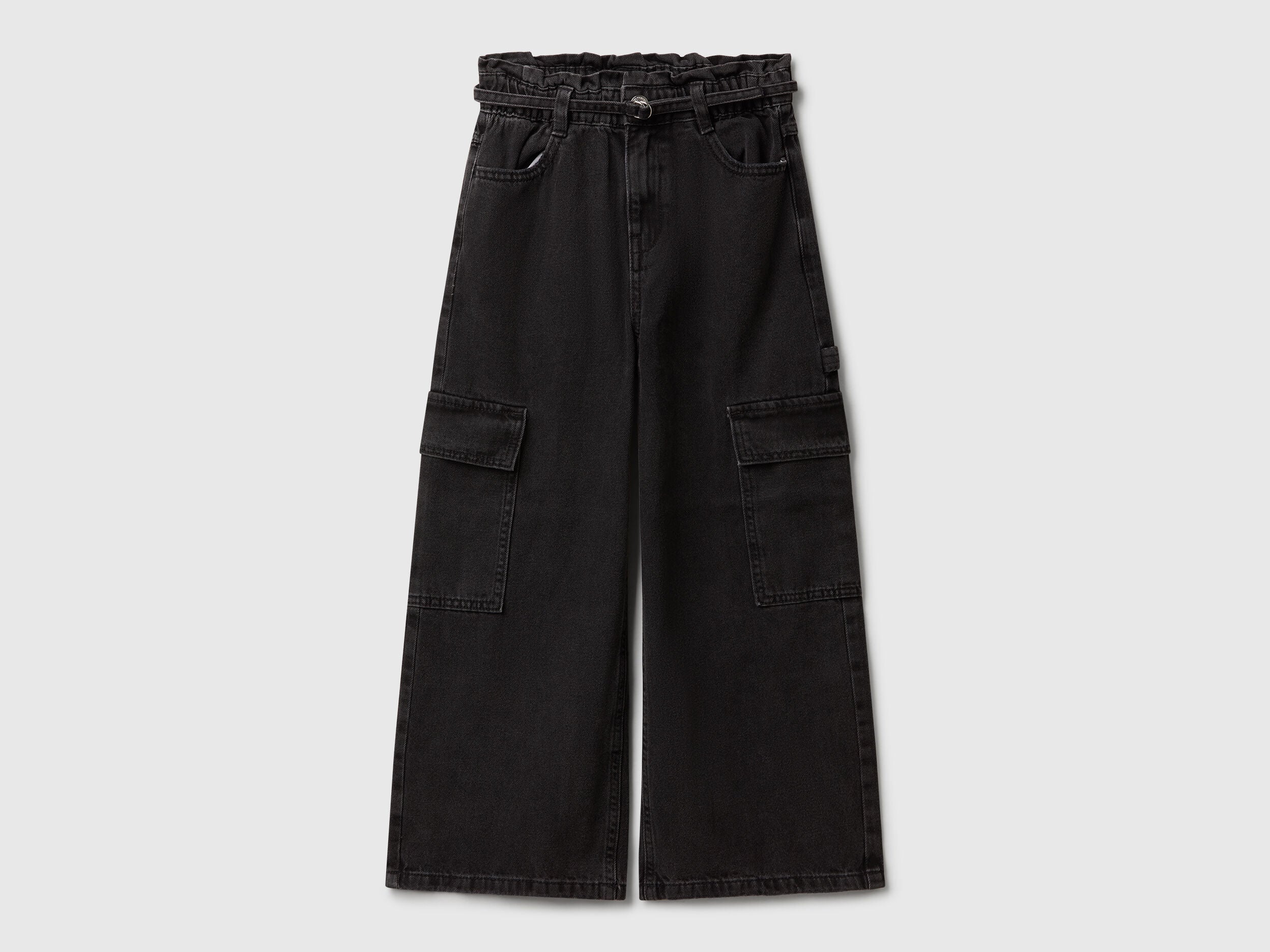 Benetton_Black_Loose Fit Cargo Jeans_4KEHCF04T_800_01