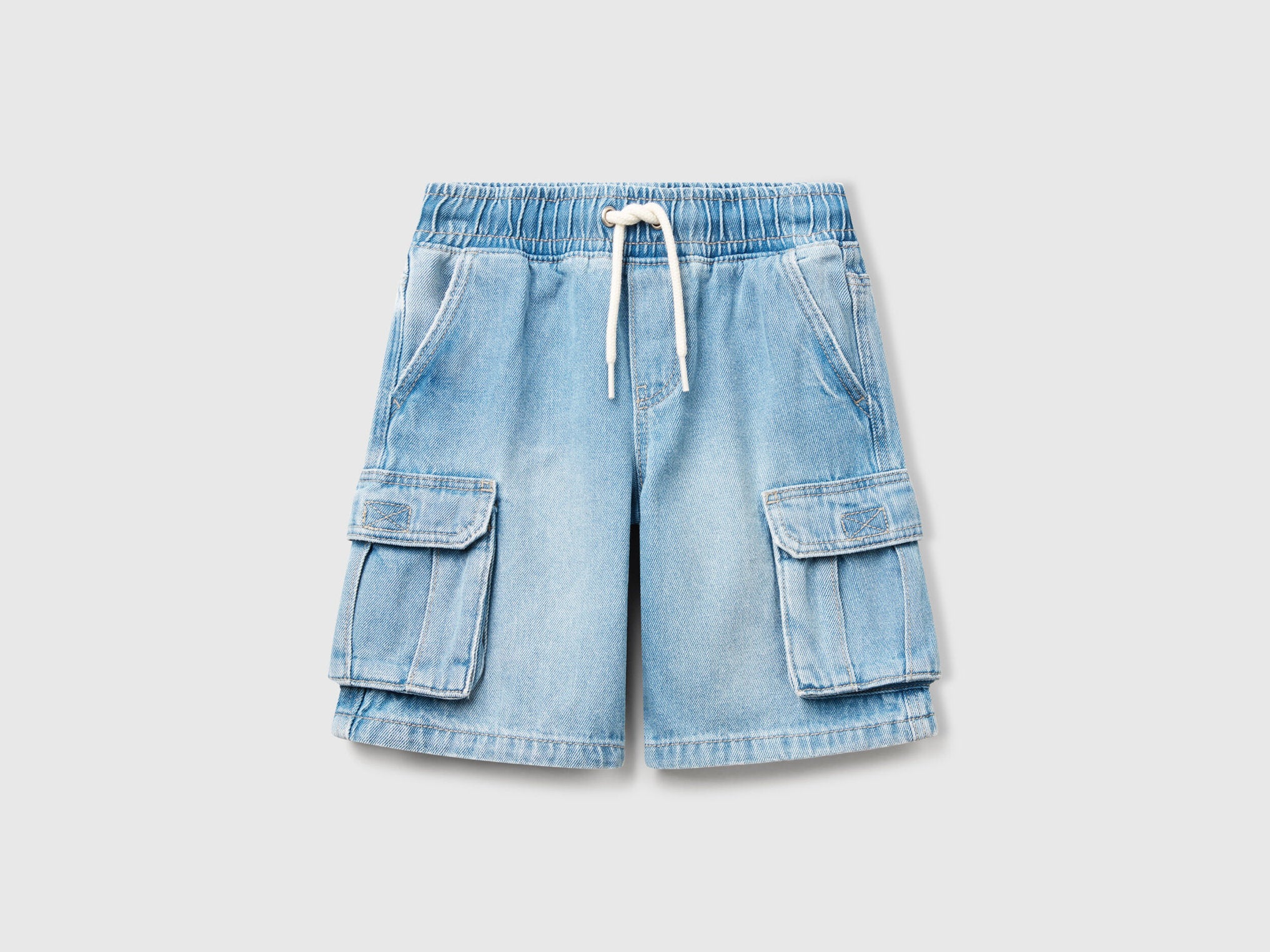 Benetton_Cargo Bermudas with Drawstring_4KEHG902Q_902_01