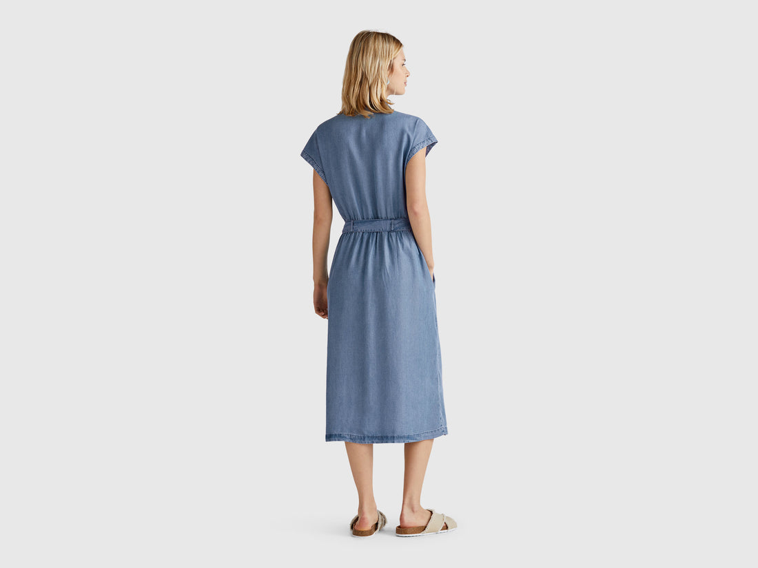 Benetton_Chambray Shirt Dress with Sash_4KHNDV0BI_902_02