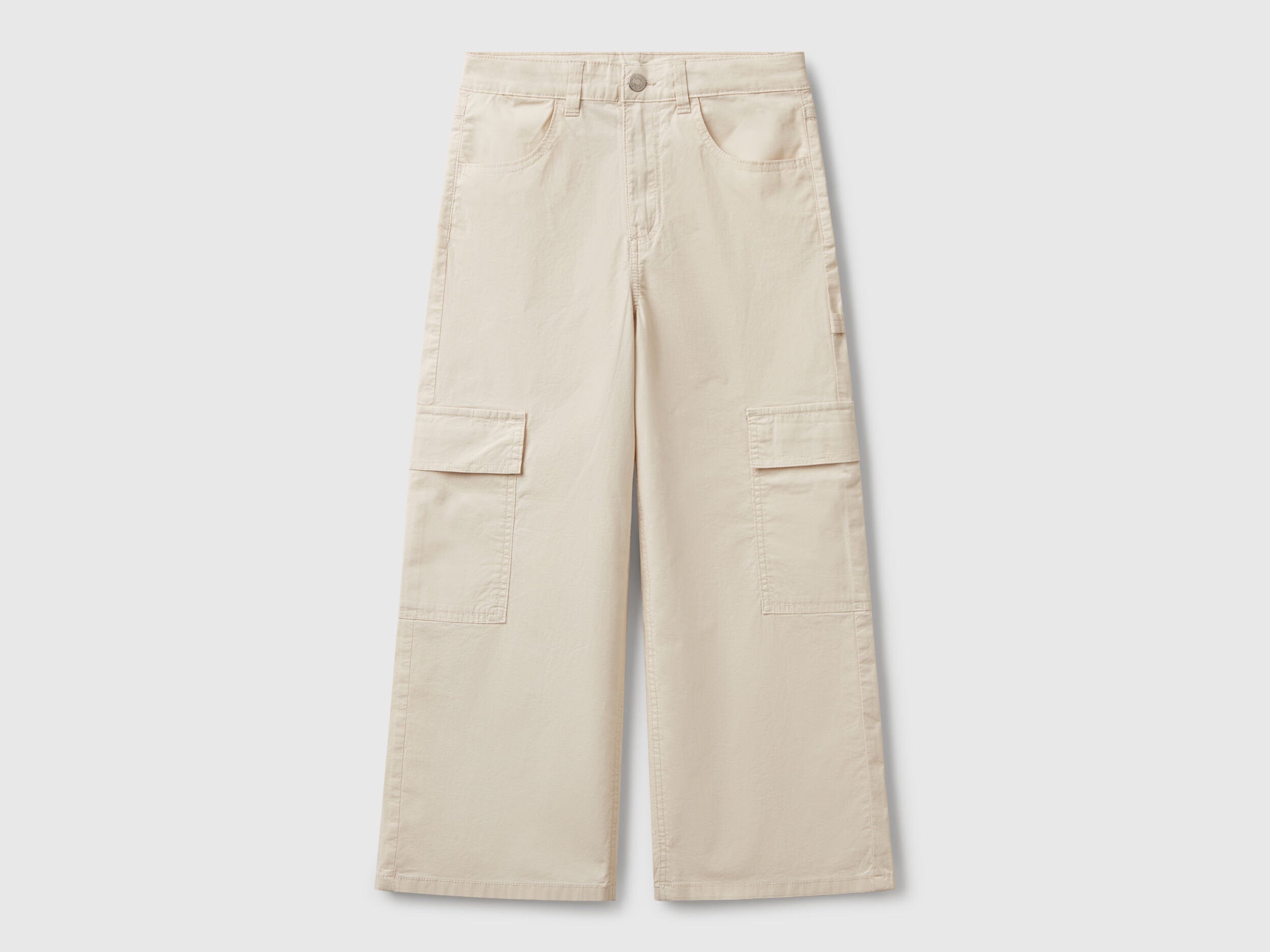 Benetton_Wide Fit Cargo Trousers_4L2VCE040_00V_01
