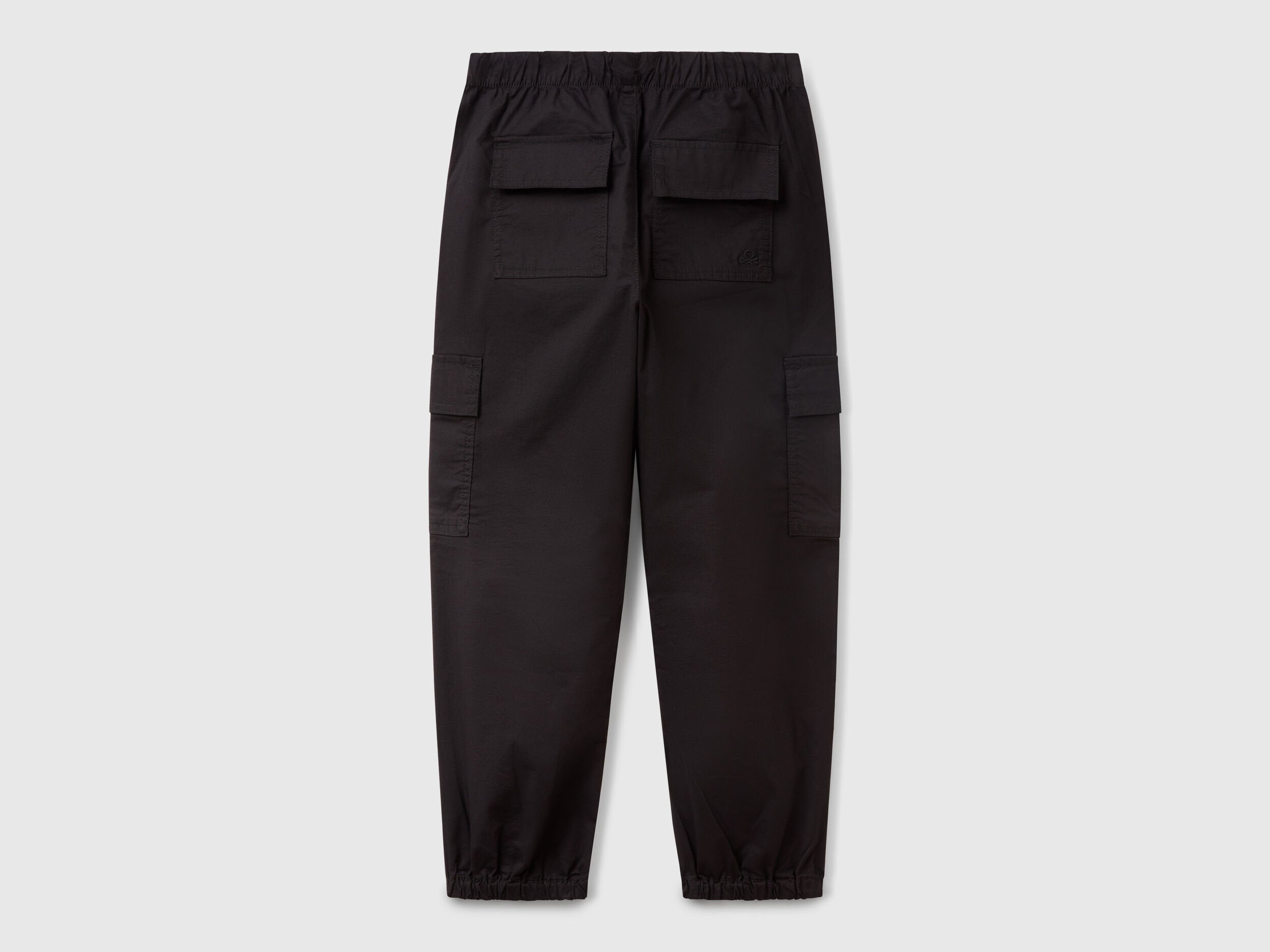 Benetton_Stretch Cotton Cargo Trousers_4L2VCF046_100_02