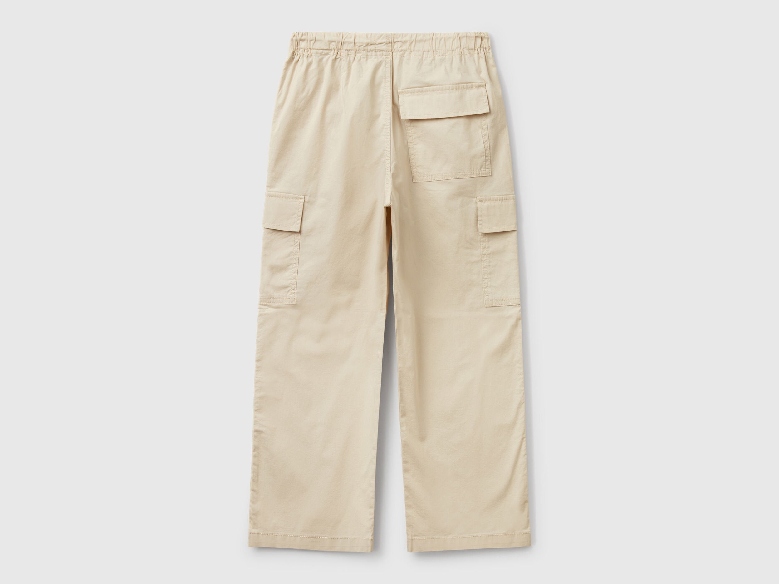 Benetton_Parachute Trousers in Stretch Cotton_4L2VCF04I_152_02