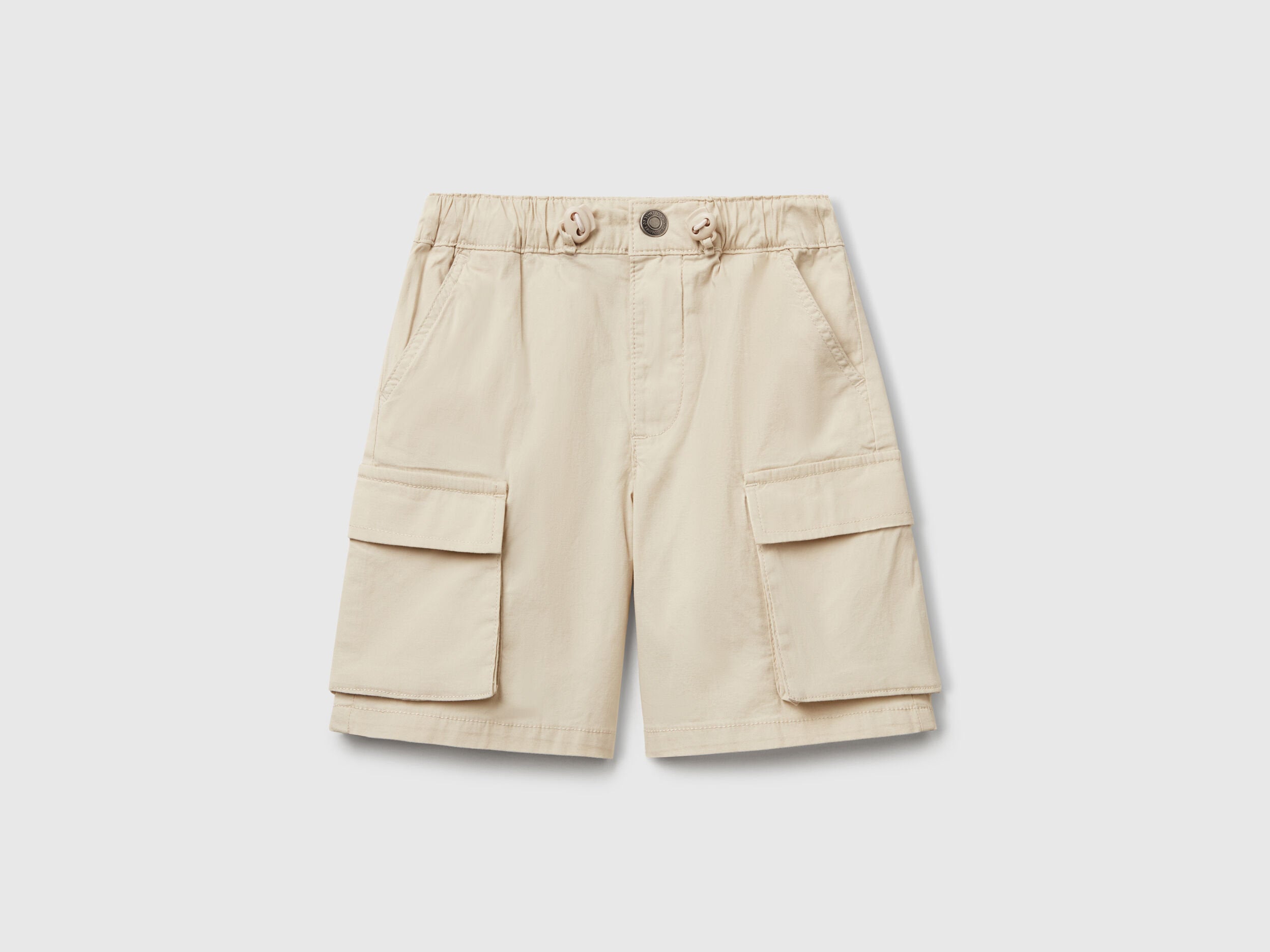 Benetton_Parachute Shorts in Stretch Cotton_4L2VG902V_152_01