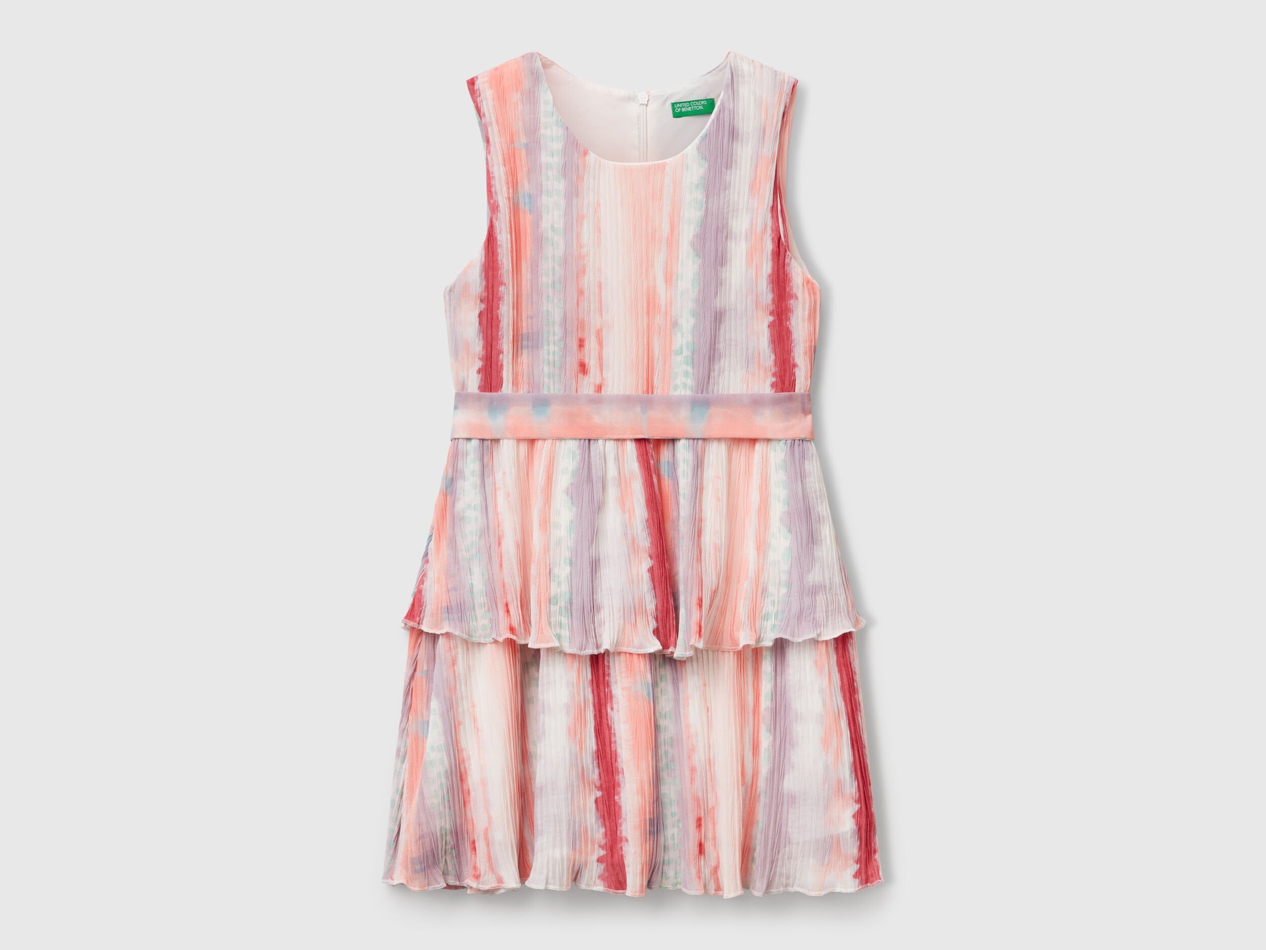 Benetton_Pleated Patterned Dress_4L8RCV03B_65F_01