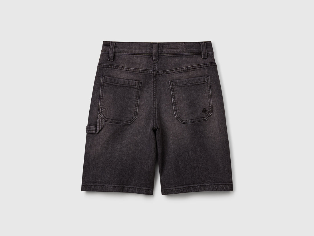 Benetton_Straight Fit Denim Bermudas_4PORC903I_700_02