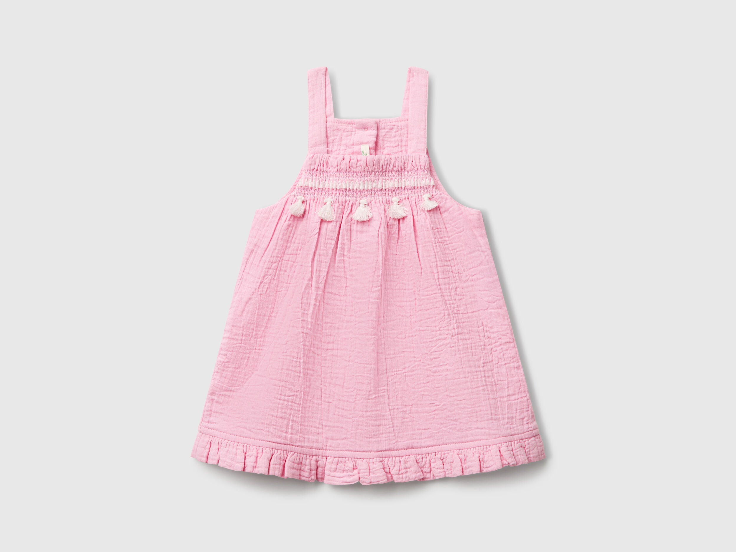 Benetton_Dungaree Dress with Tassels_4PZQAV00Q_34Q_01