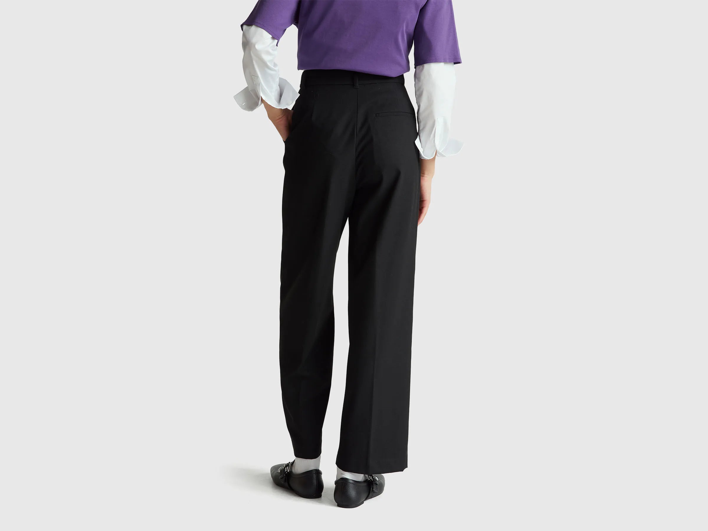 Benetton_Black_Wide Flannel Trousers_4QIKDF0AC_100_03