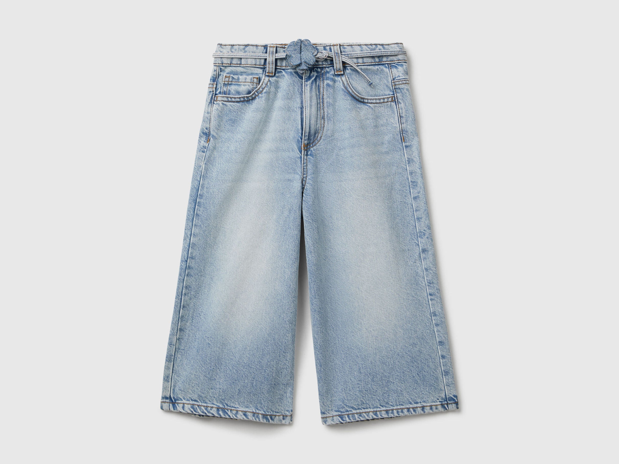 Benetton_Light Blue_Knee-Length Jeans with Belt_4R76CF04U_901_01