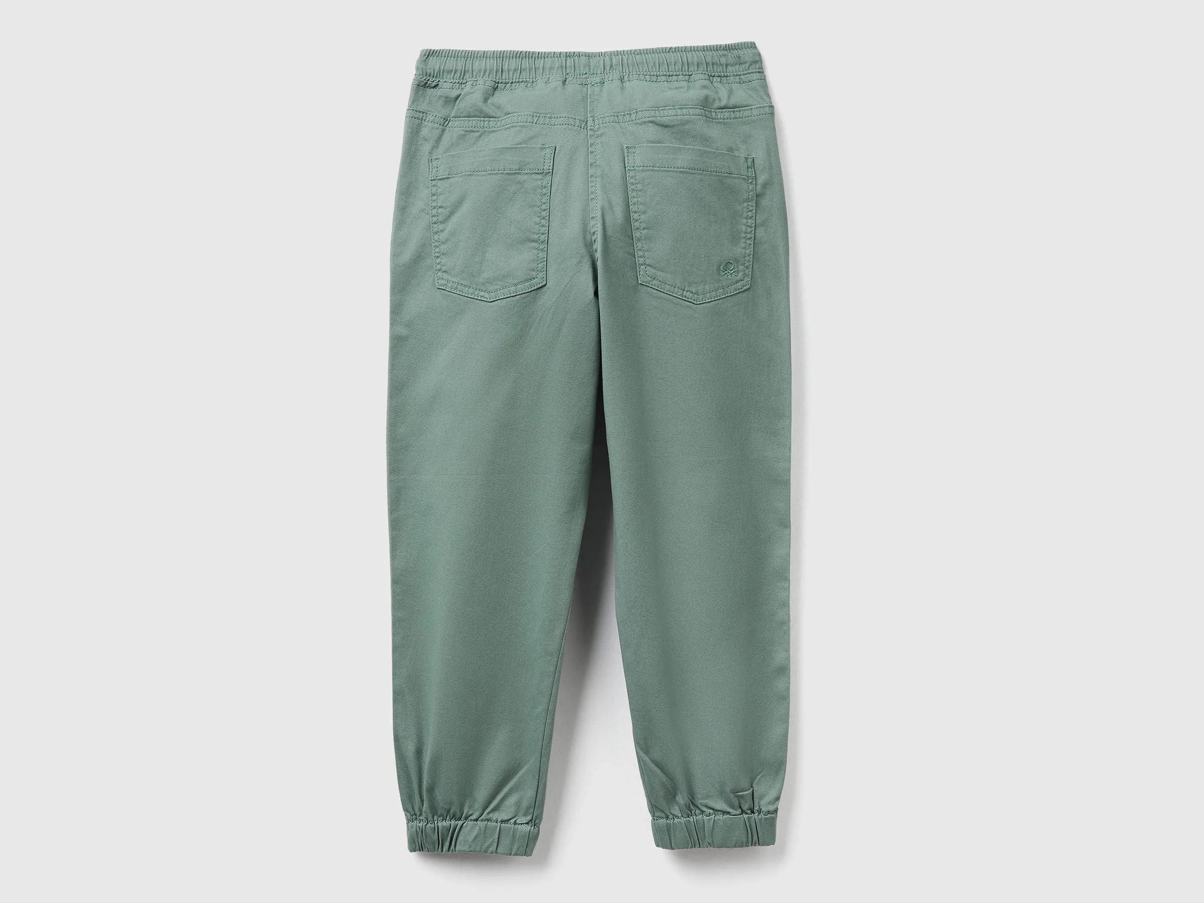 Benetton_Military Green_Stretch Cotton Joggers with Drawstring_4RHPCF03L_075_02