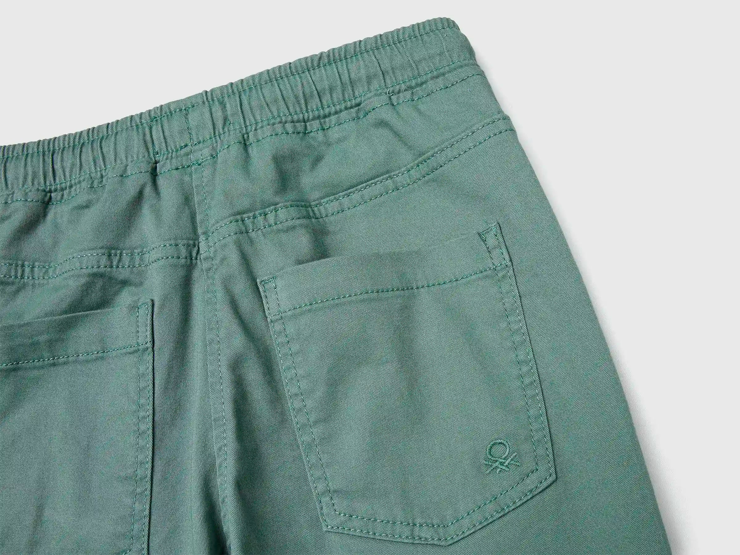 Benetton_Military Green_Stretch Cotton Joggers with Drawstring_4RHPCF03L_075_03