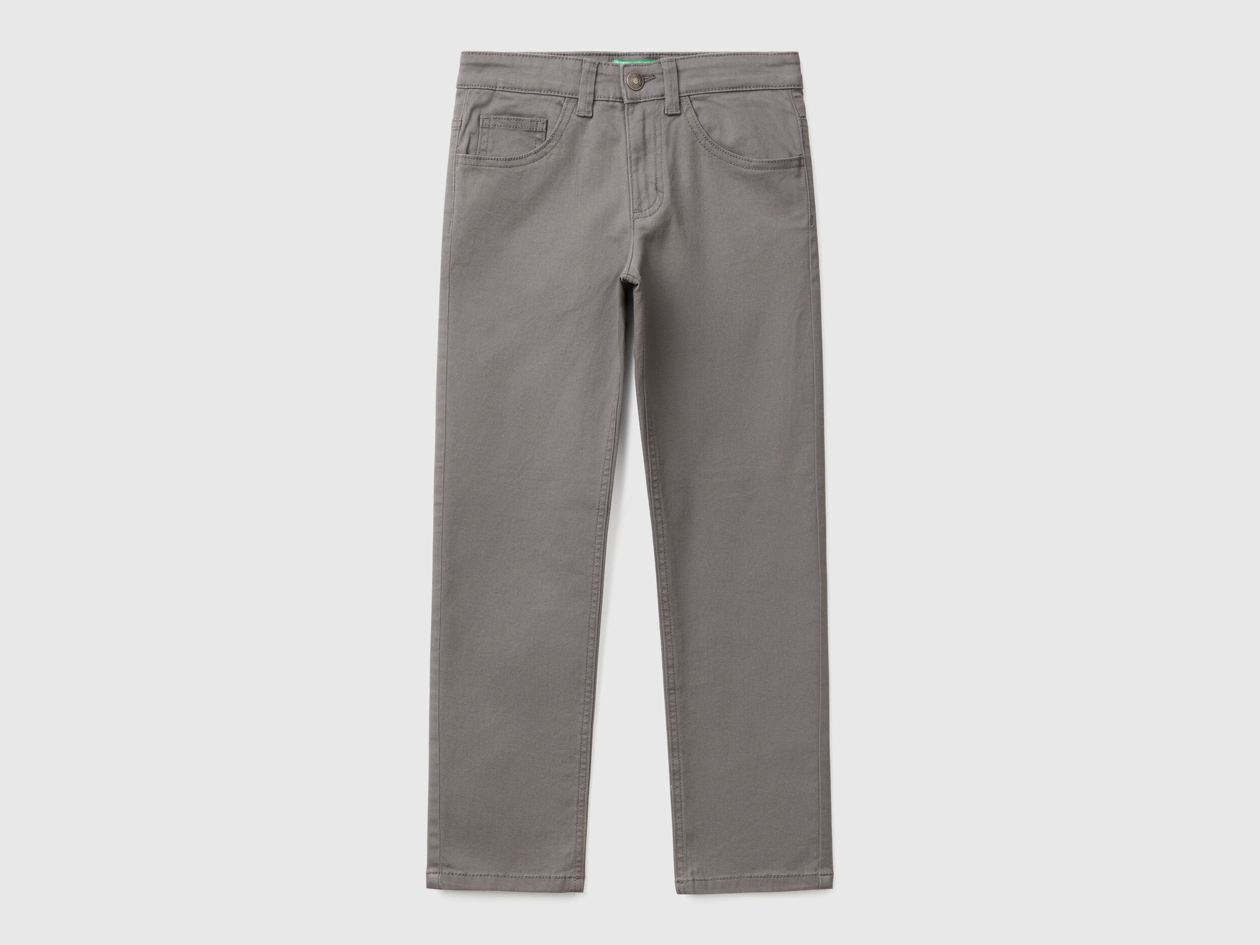 Benetton_Five Pocket Slim Fit Trousers_4TCGCE00P_00W_01