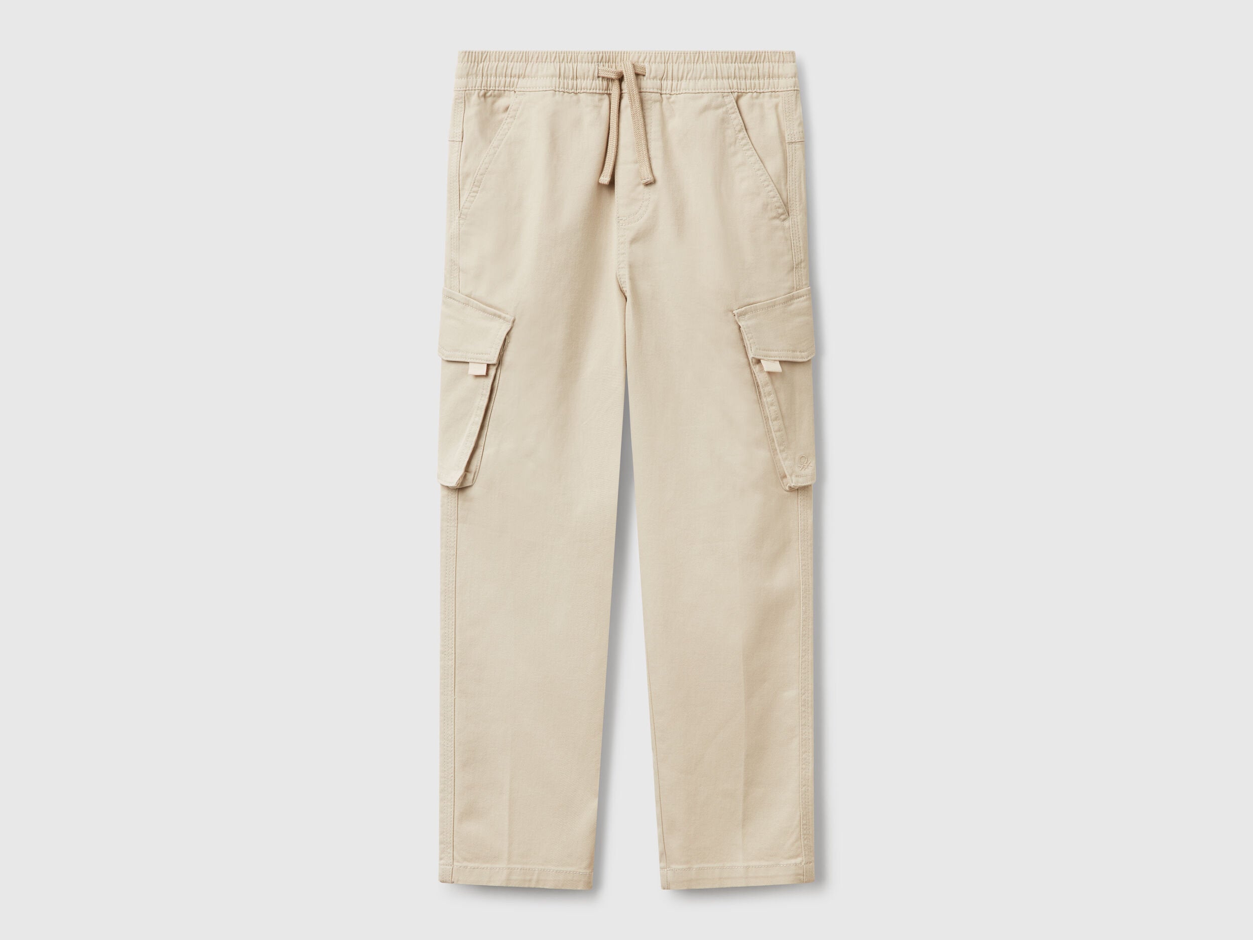 Benetton_Slim Fit Cargo Trousers_4TCGCF049_152_01