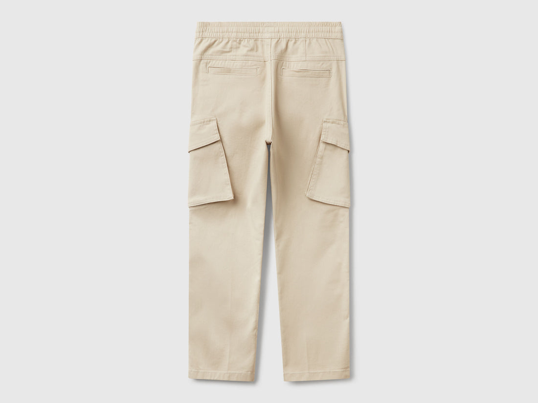 Benetton_Slim Fit Cargo Trousers_4TCGCF049_152_02