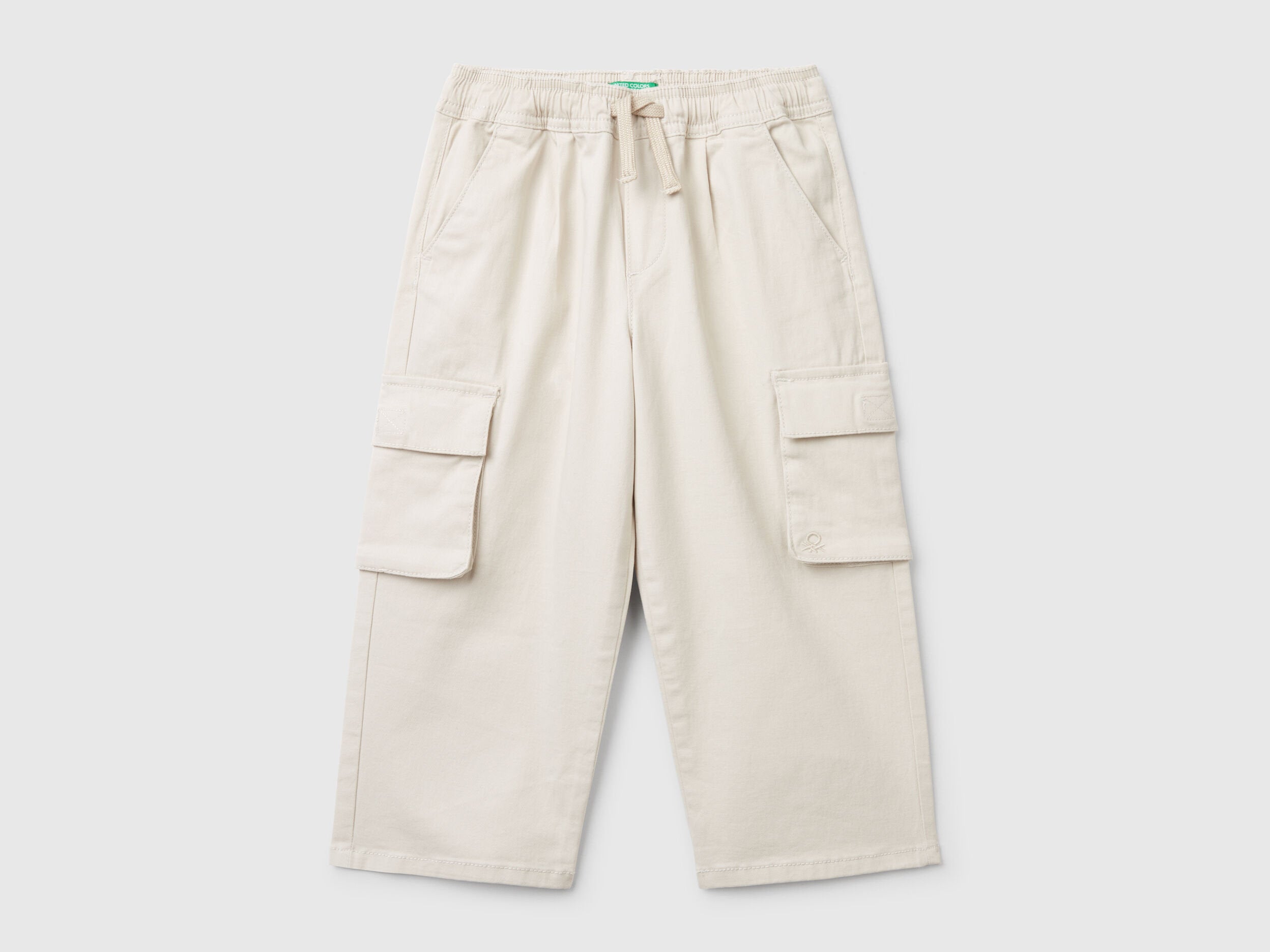 Benetton_Stretch Cotton Cargo Trousers_4TCGGF02B_152_01