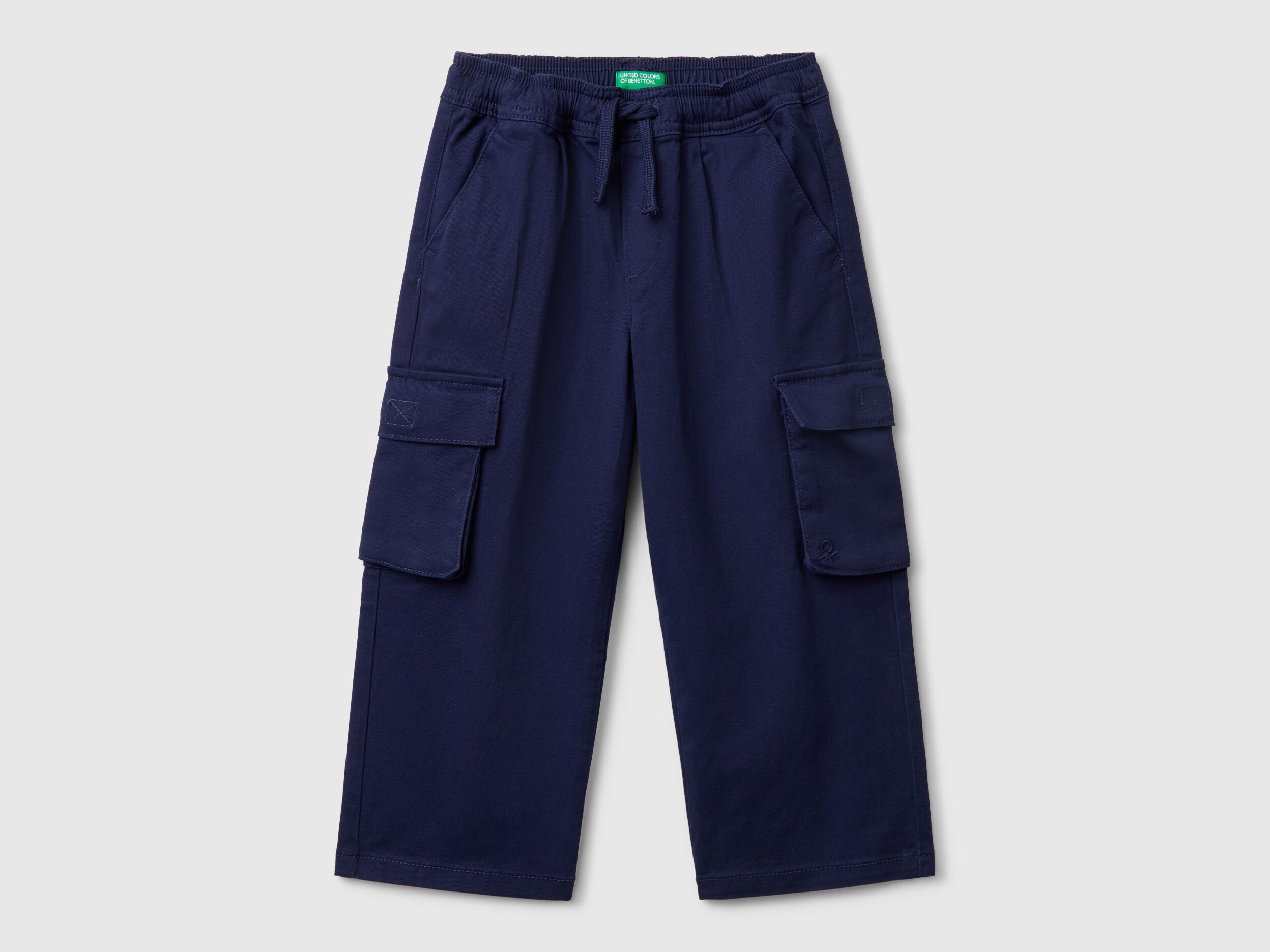 Benetton_Stretch Cotton Cargo Trousers_4TCGGF02B_252_01