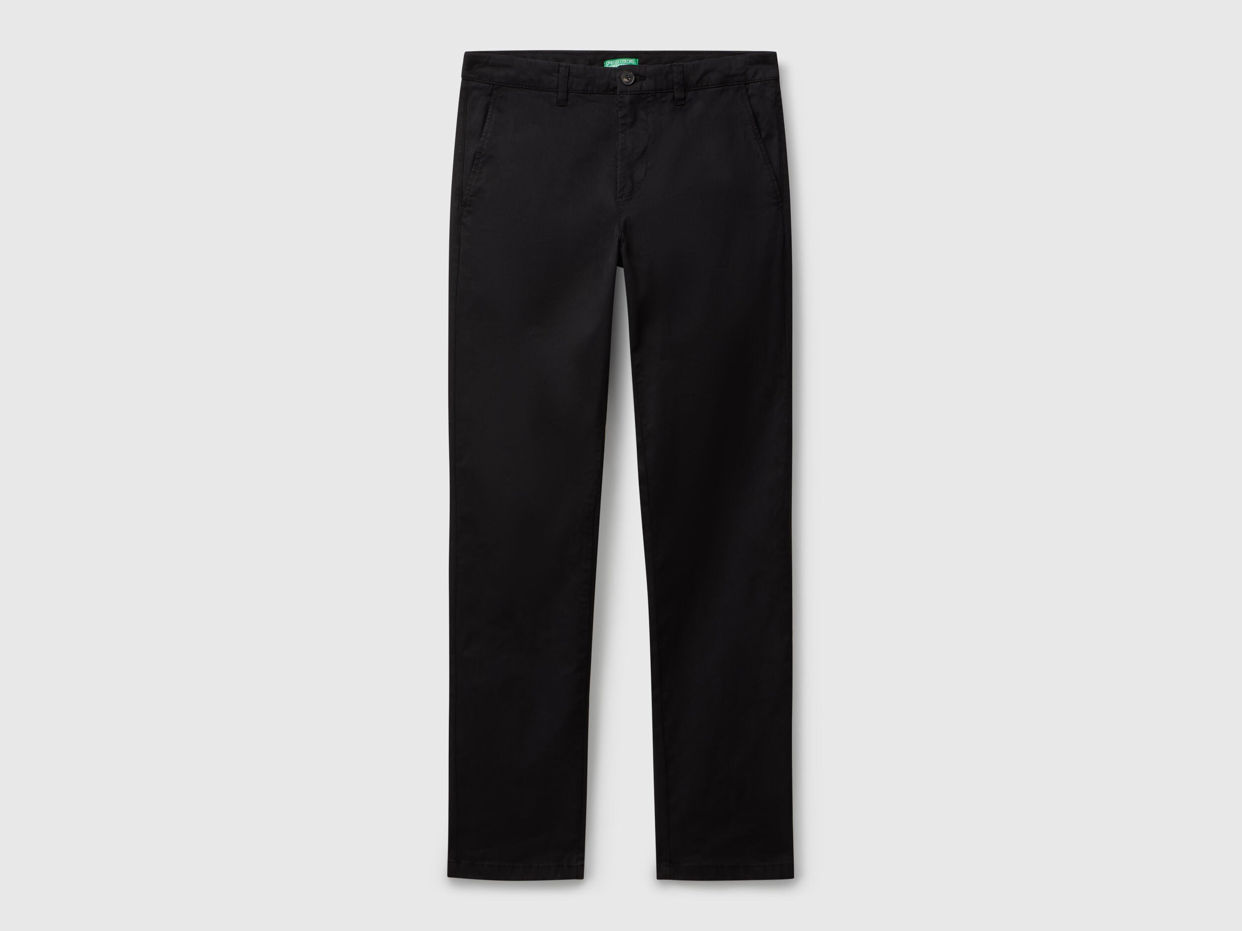 Benetton_Black_Slim Fit Cotton Chinos_4TZYUF04P_100_05