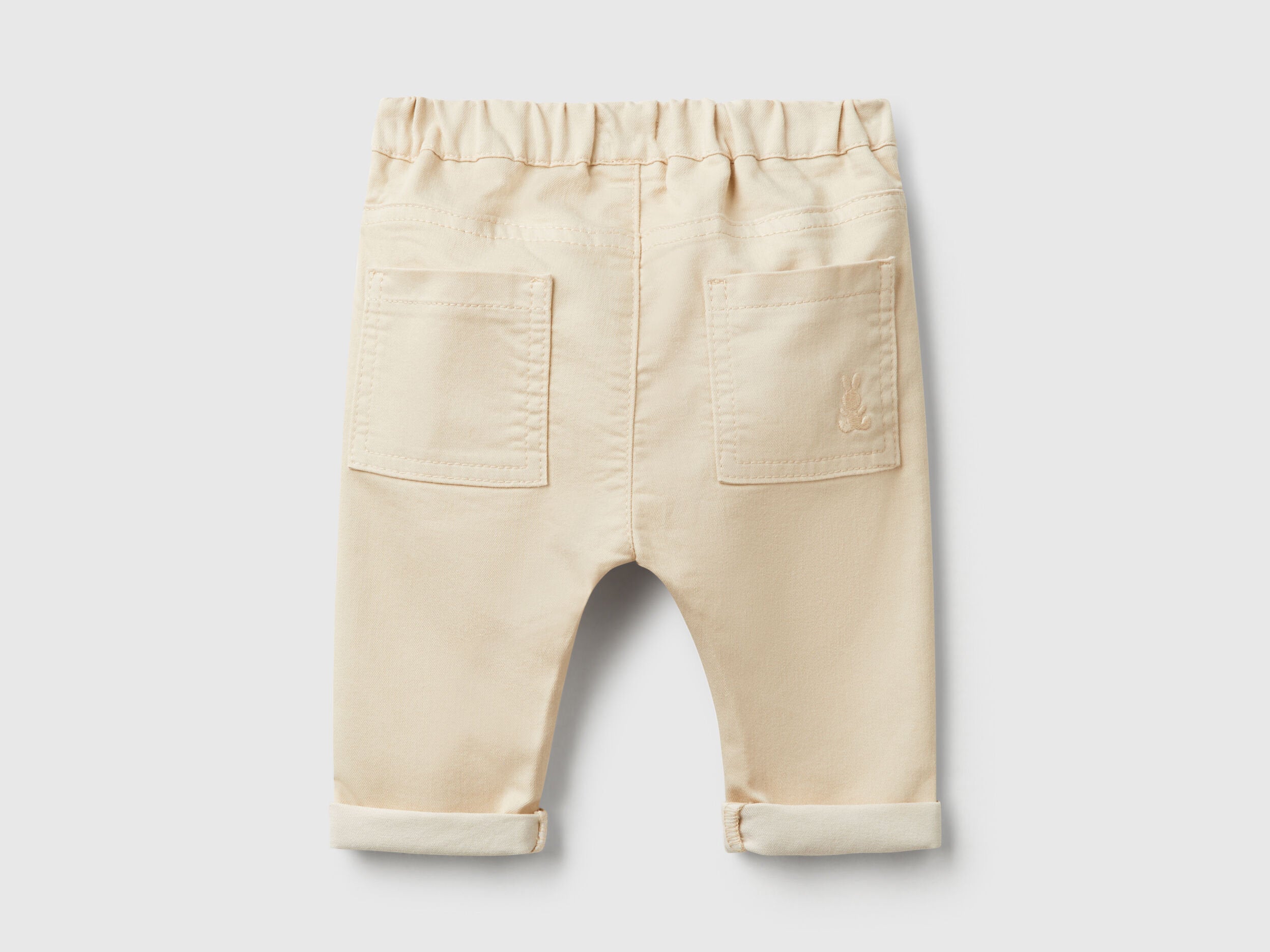 Benetton_Trousers in Stretch Cotton Blend_4U40AF018_152_02