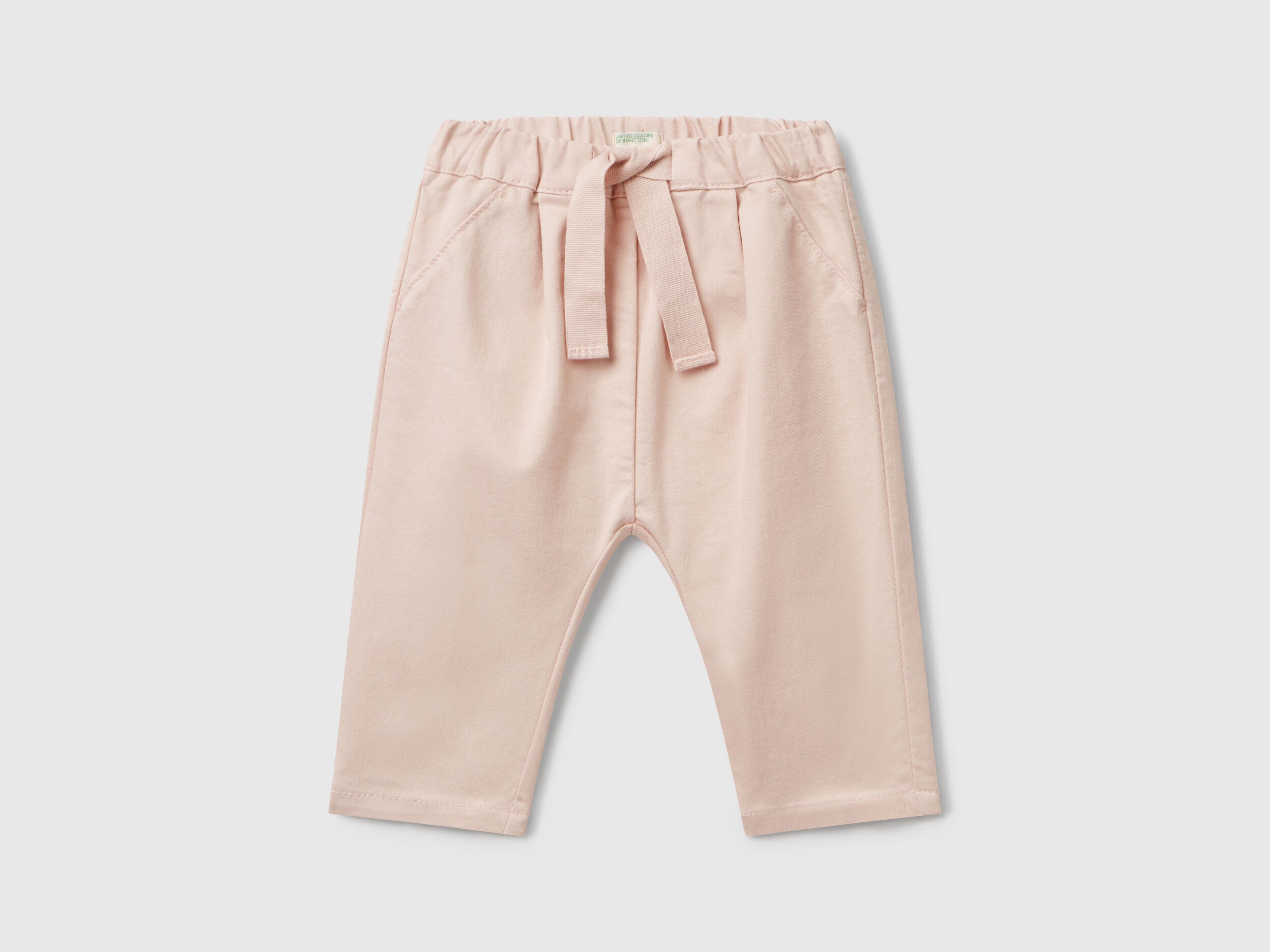 Benetton_Stretch Trousers with Drawstring_4U40AF019_08Q_01