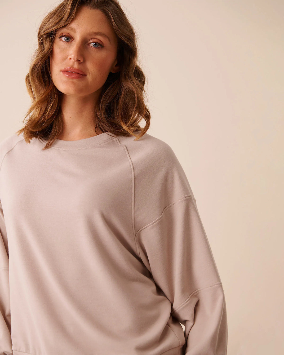 La Vie en Rose Mushroom Women French Terry Sweatshirt SKU: 50100128_20011 Image 03