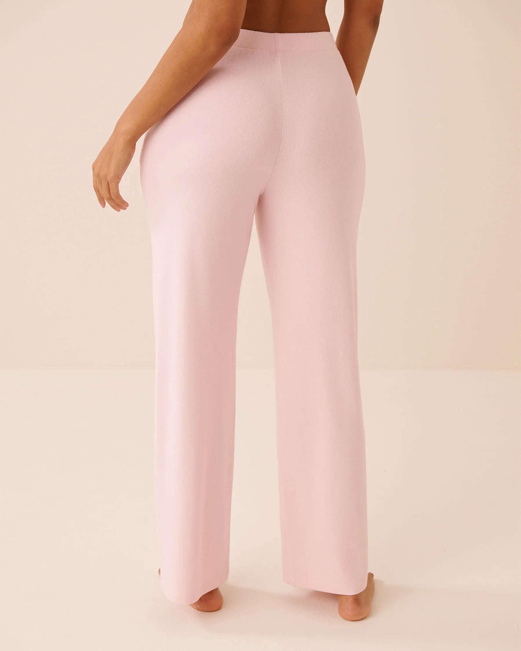 La Vie en Rose Chalk Pink Women Soft Knit Pants SKU: 50200112_60042 Image 02