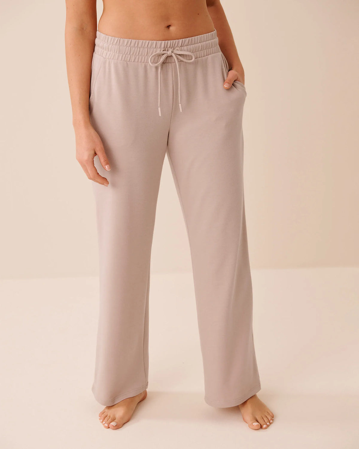 La Vie en Rose Mushroom Women French Terry Pants SKU: 50200114_20011 Image 01