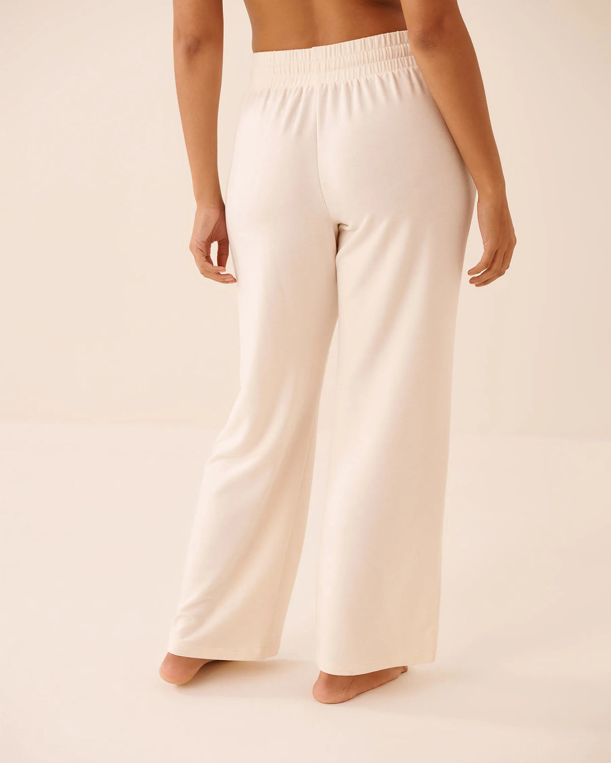 La Vie en Rose Buttercream Women French Terry Pants SKU: 50200114_20120 Image 02