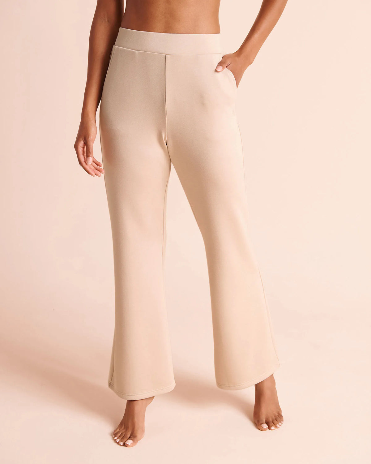 La Vie en Rose Mushroom Women Double-Knit Straight-Leg Pants SKU: 50200125_20011 Image 01