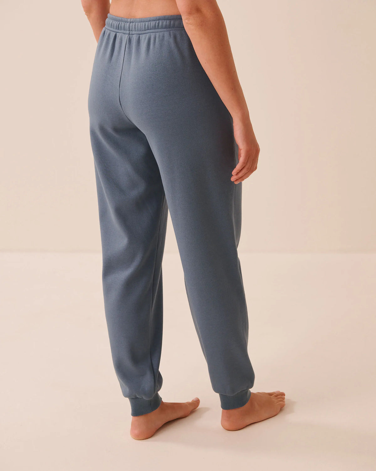 La Vie en Rose China Blue Women Terry Fleece Jogger Pants SKU: 50200127_40126 Image 02