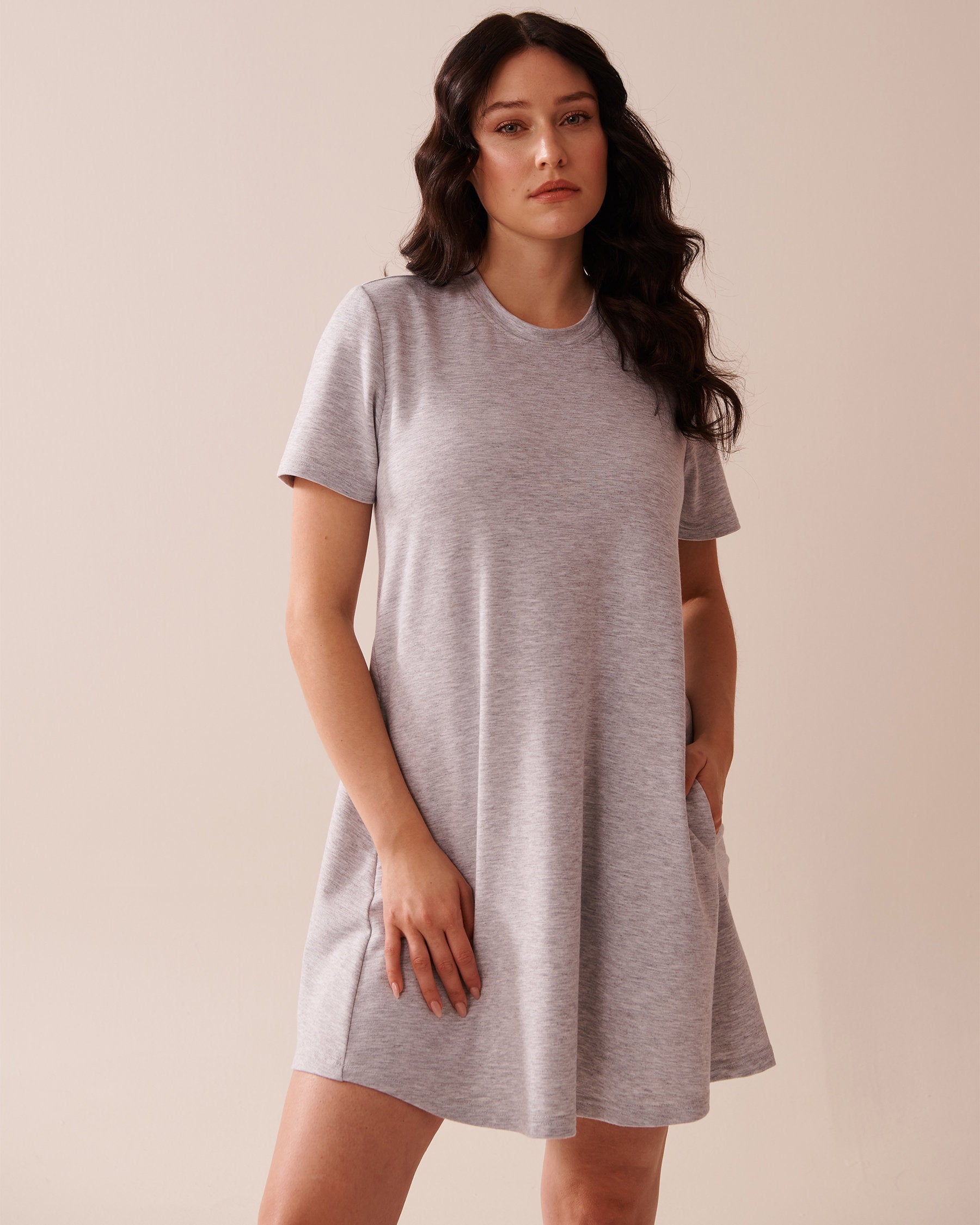 La Vie en Rose_French Terry Short Sleeve Dress_50400043_00007_01