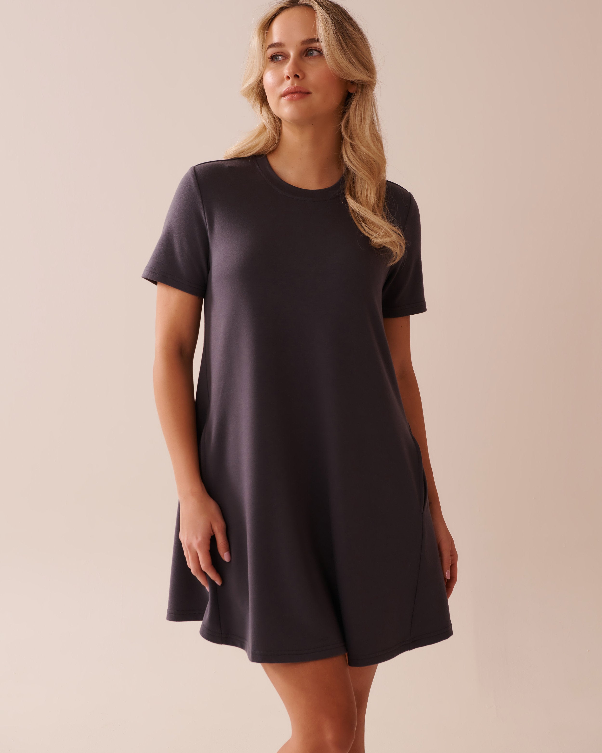 La Vie en Rose_French Terry Short Sleeve Dress_50400043_00049_01