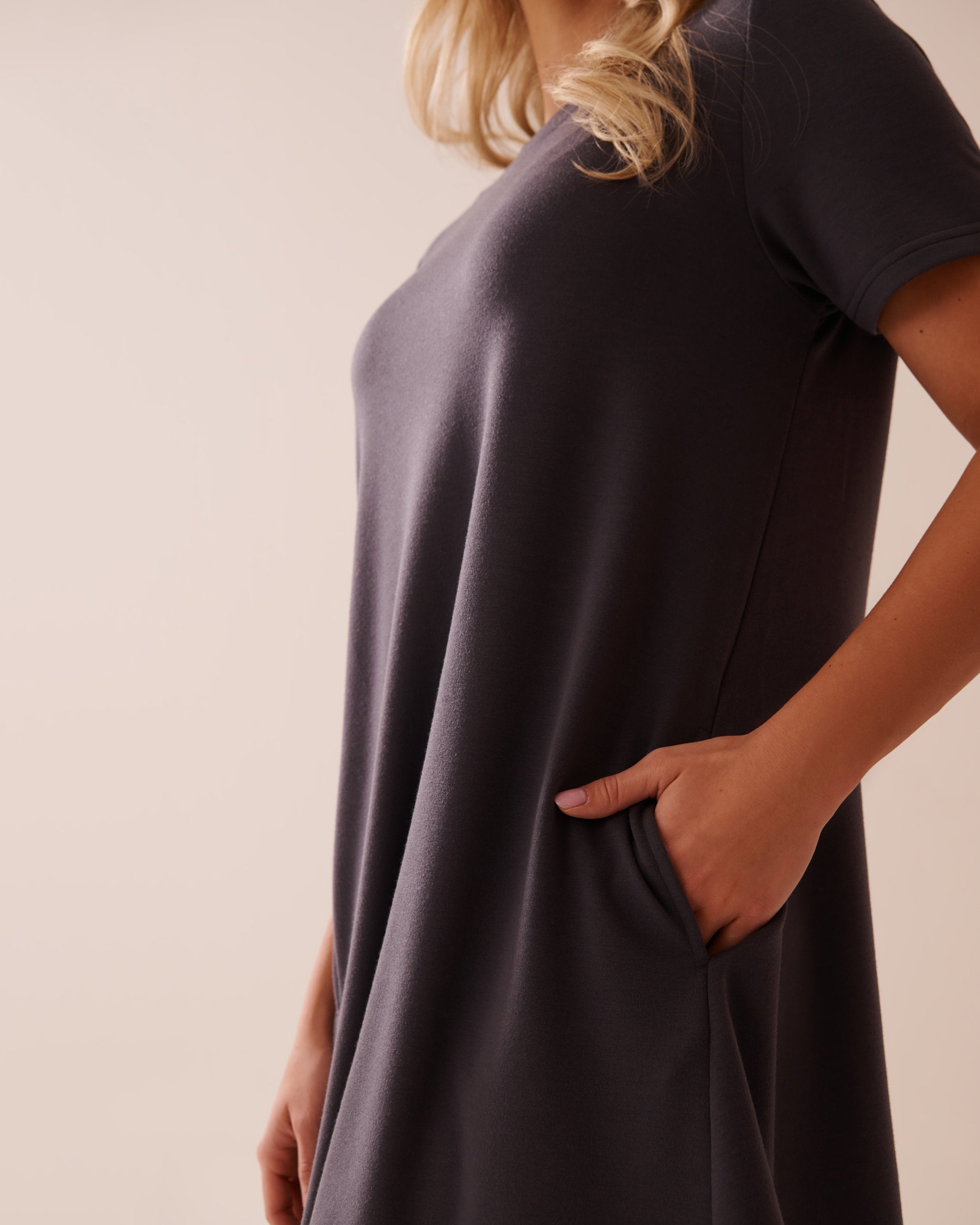 La Vie en Rose_French Terry Short Sleeve Dress_50400043_00049_03