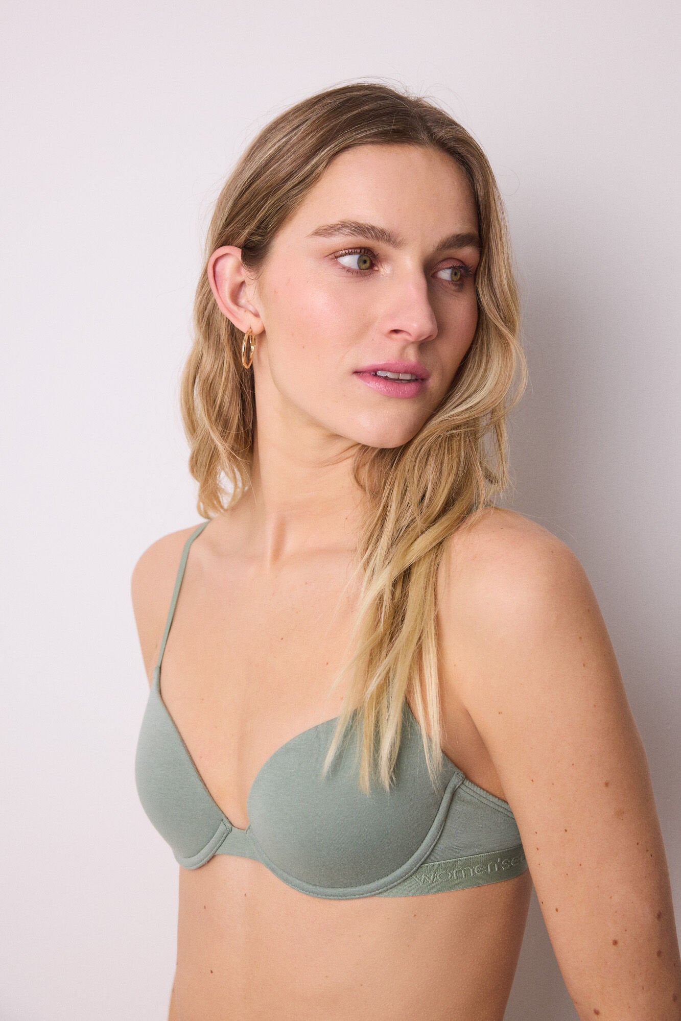 Women Secret_BEAUTIFUL Classic Bra in Khaki Cotton in Different Cup Sizes_5059773_93_06