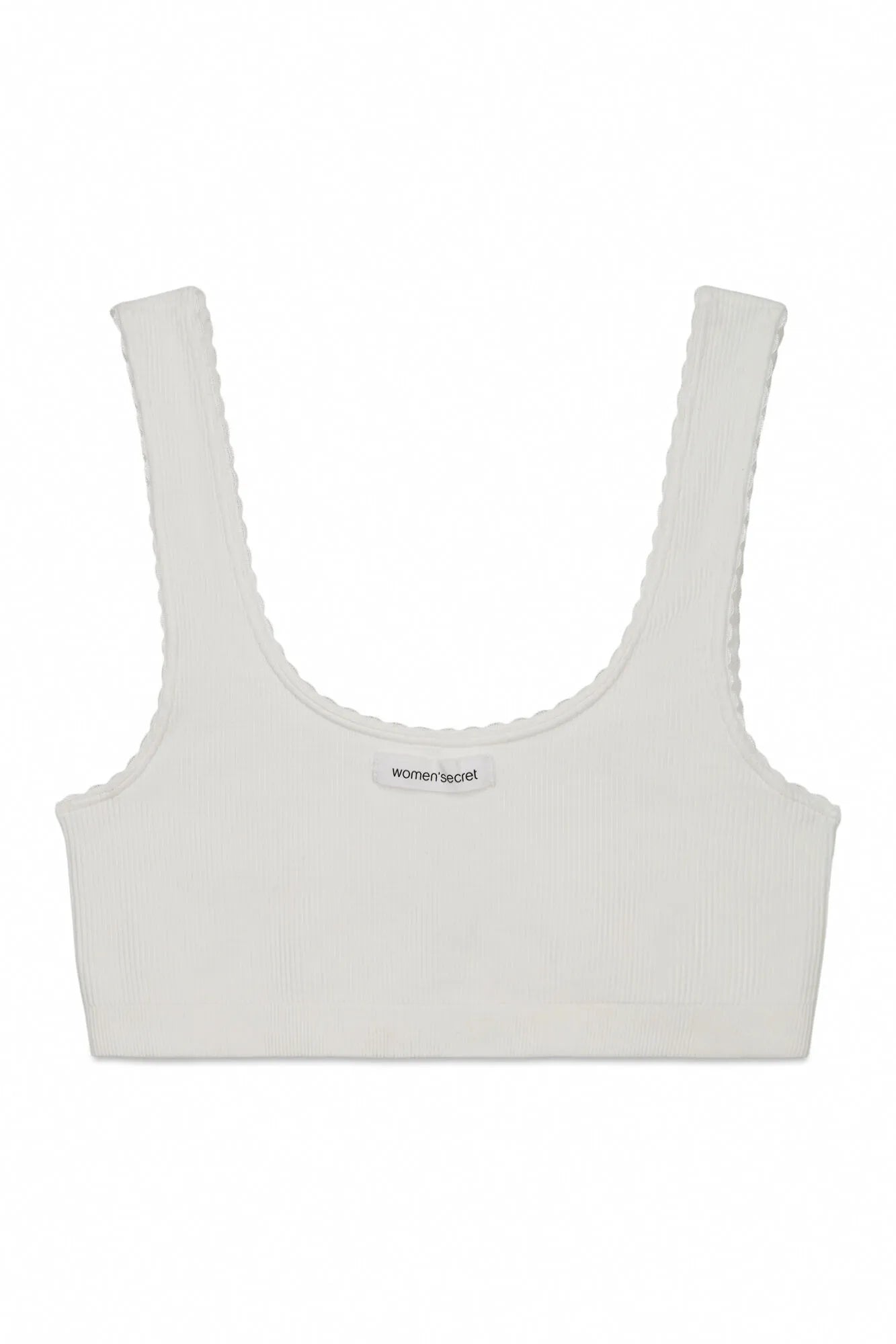 Women Secret_Ivory_White Seamless Ribbed Top_5103007_96_07