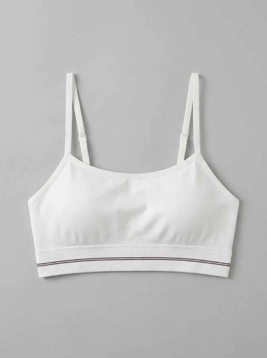 Women Secret_Ivory_White NATURAL Seamless Triangle Top_5103012_96_00