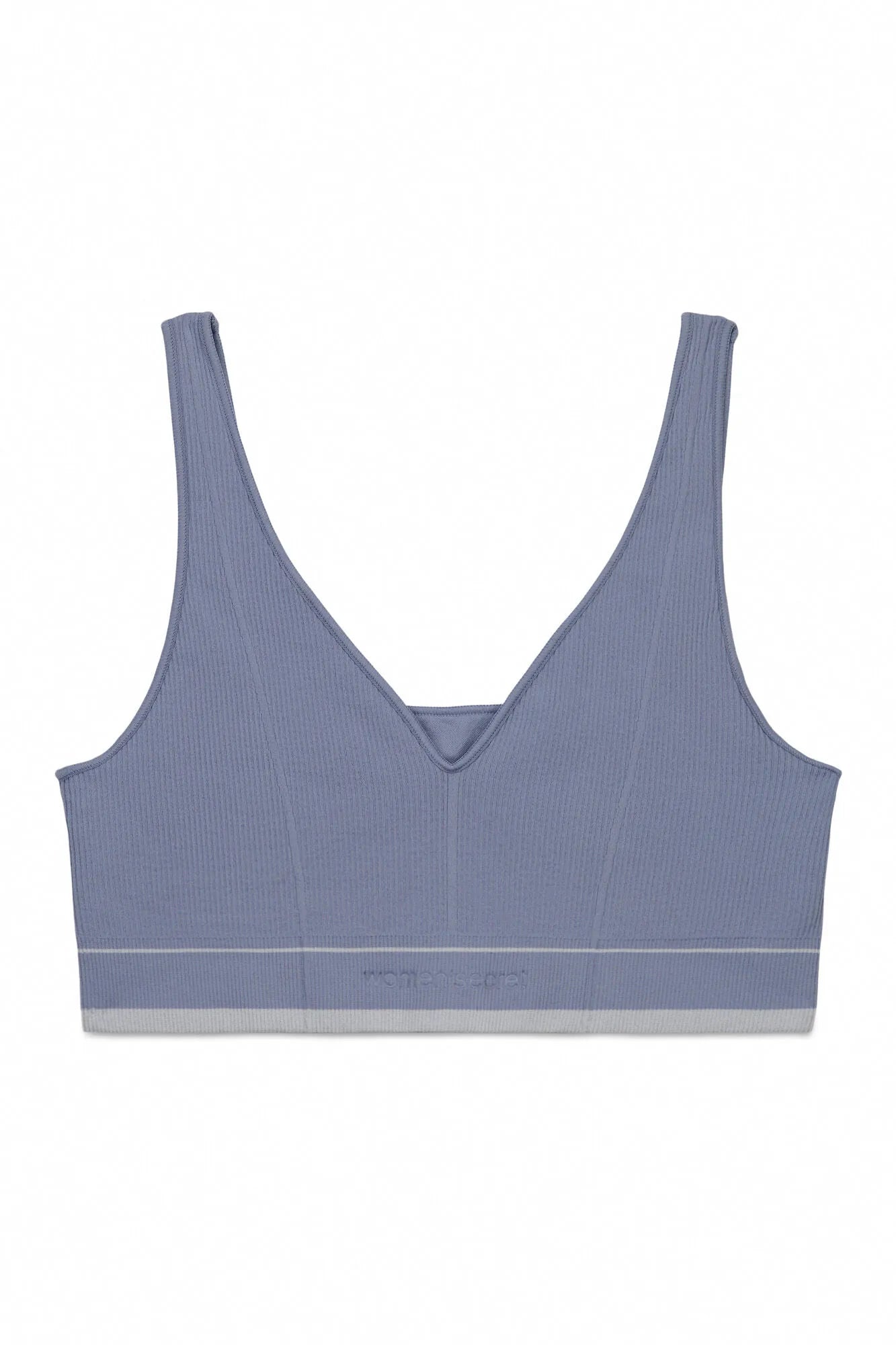 Women Secret_Light Blue_Blue Lovely Seamless Triangle Top_5103013_17_05