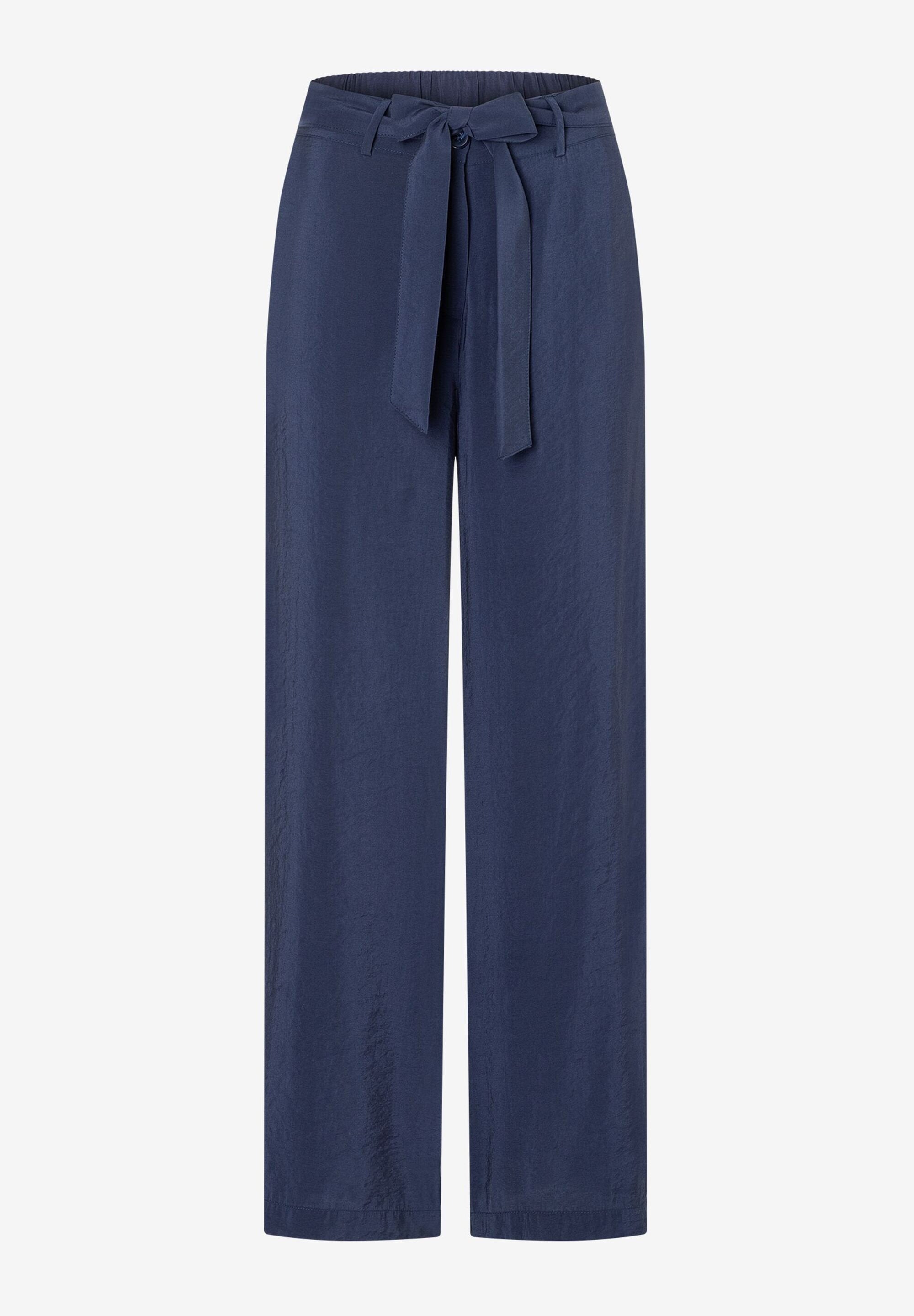 More & More_Navy Trousers with Belt_51064055_0370_04