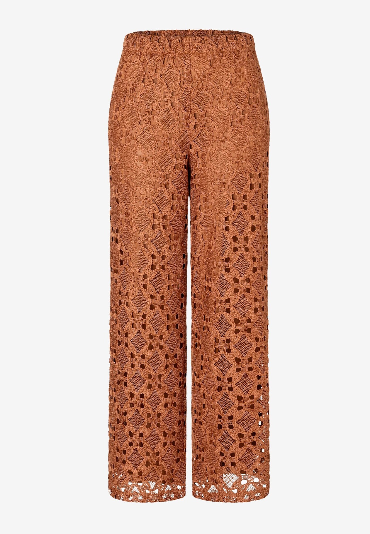 More & More_Clay Brown Lace Trousers_51064058_0471_05