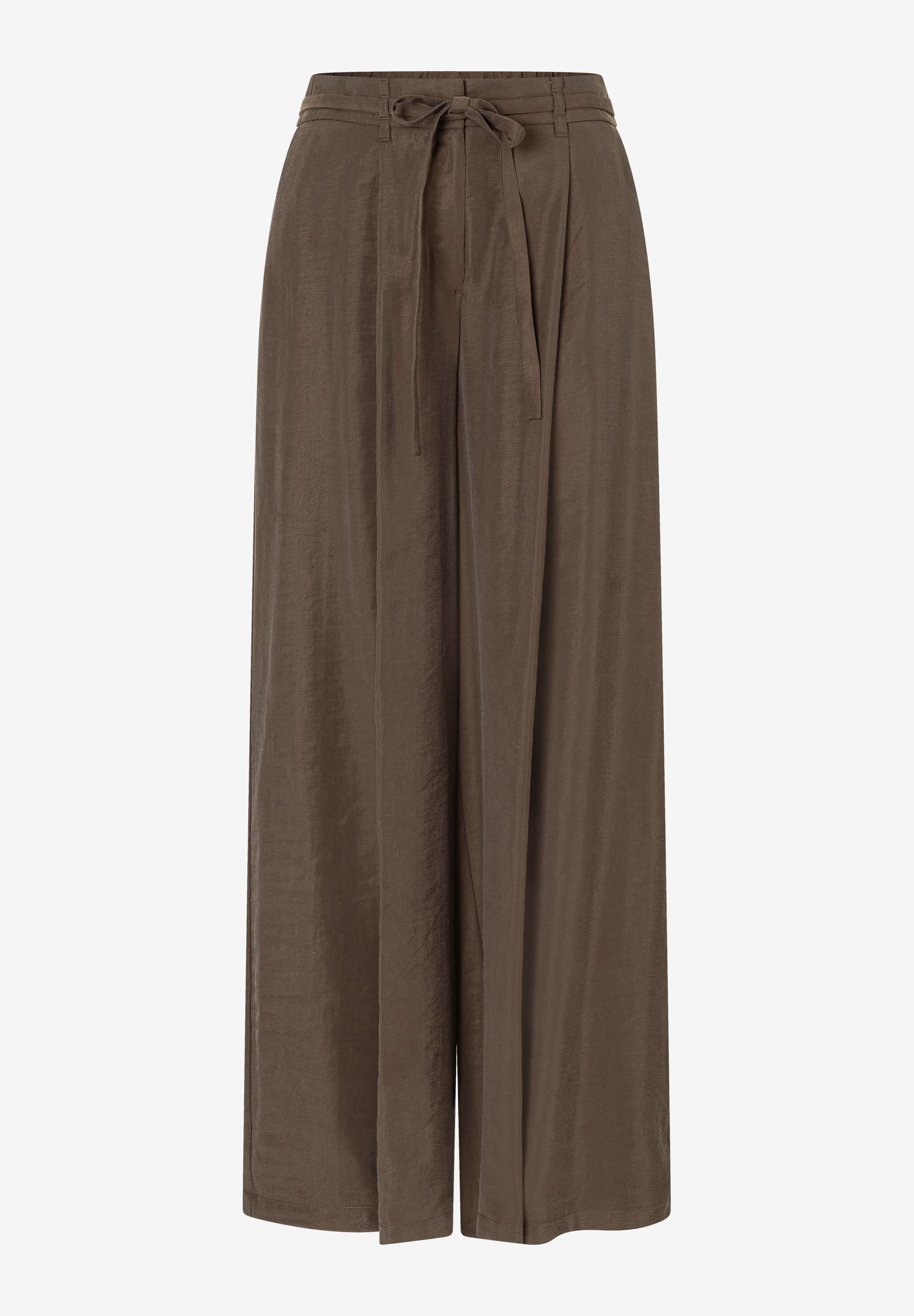 More & More_Espresso Brown_Palazzo Pants with Tie Belt_51074002_0279_04