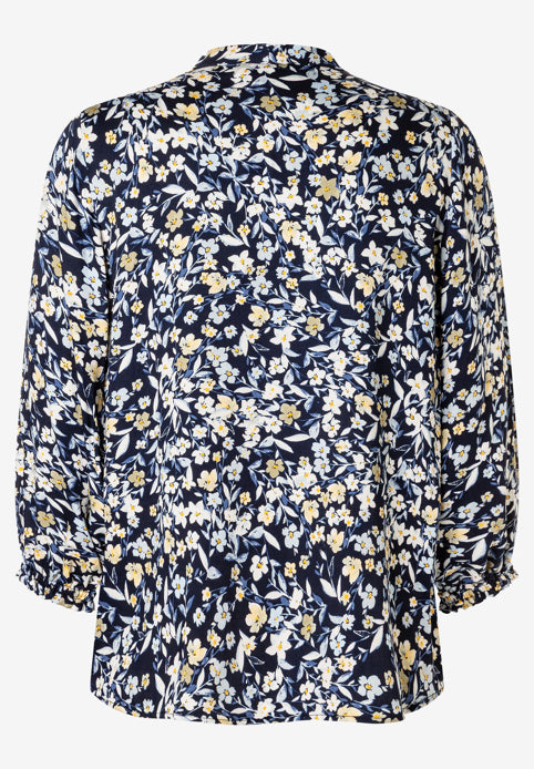 More & More_Scattered Flowers Print_Pussy-Bow Blouse with Flower Print_51082053_6375_04